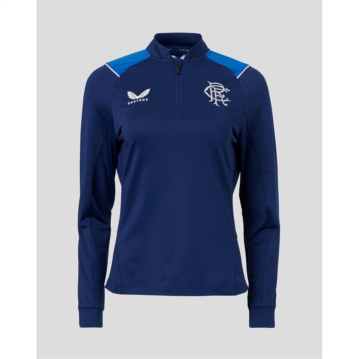 Castore Rangers FC Mock Neck Long Sleeve Sweatshirt