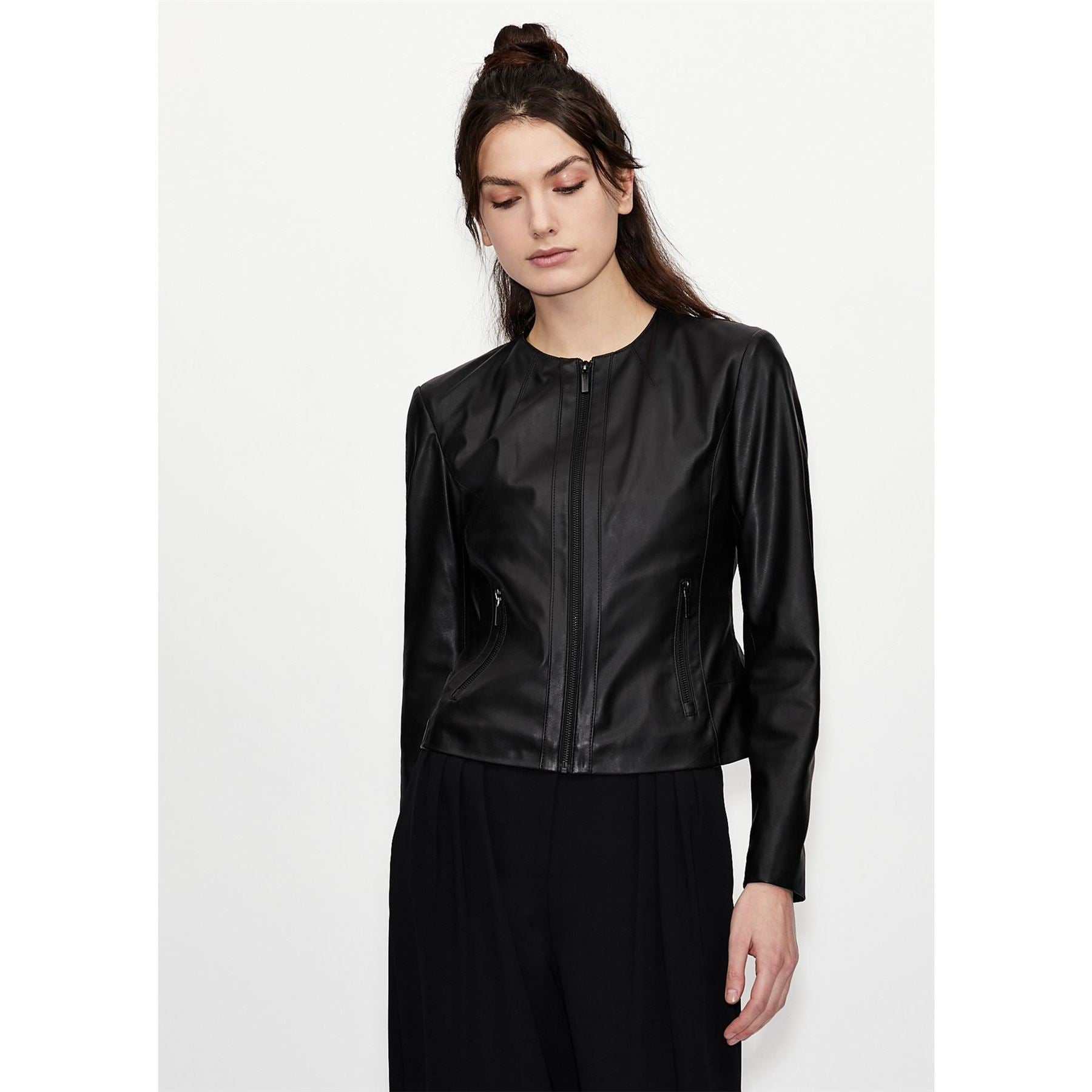 Armani Exchange Leather Jacket