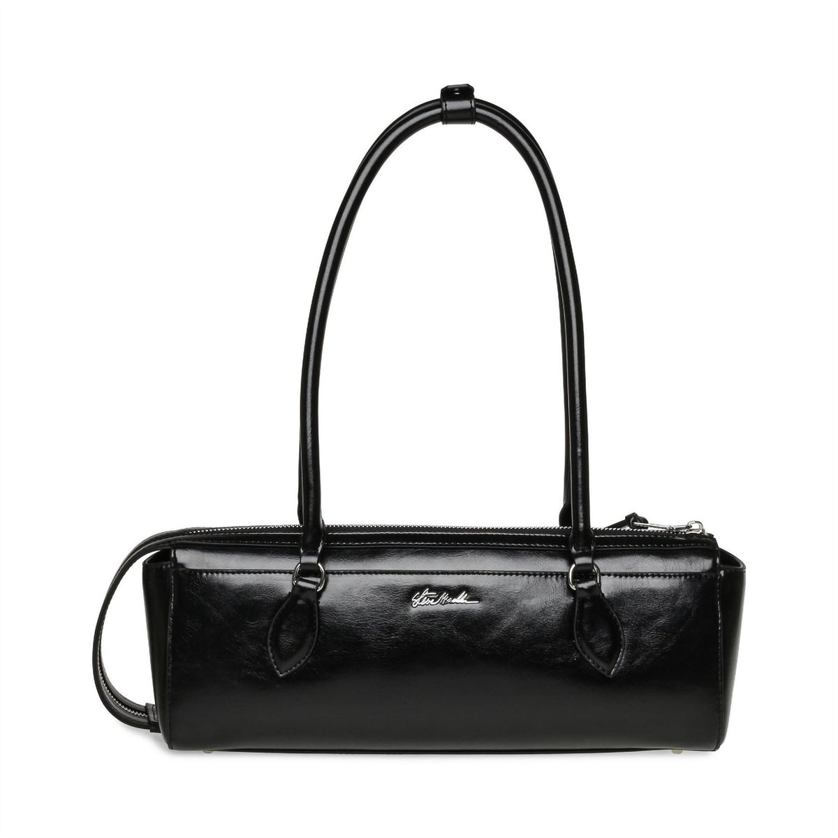 Steve Madden Bremie Baguette Bag with Silver-Tone Hardware