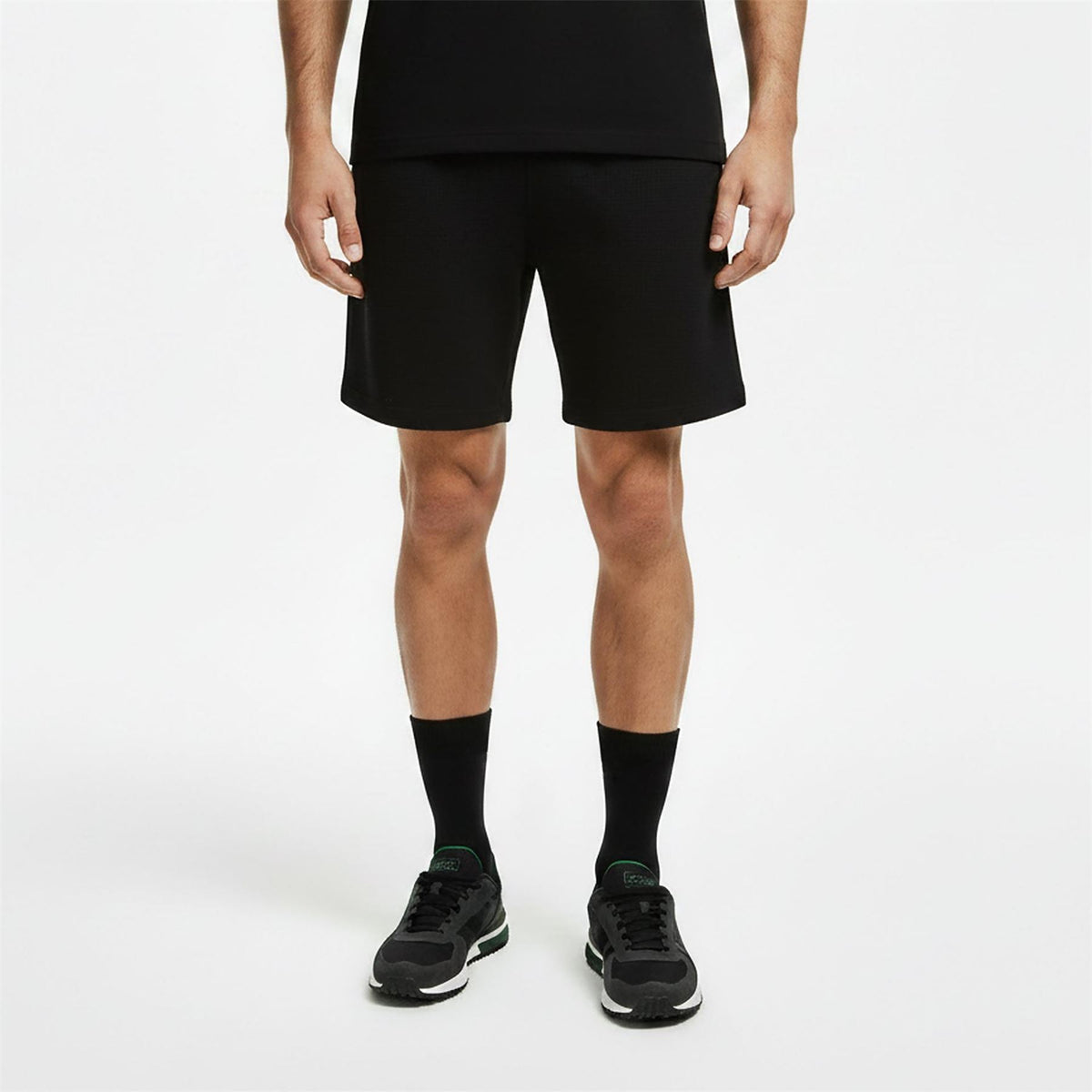 Lacoste Waffle Bermuda Shorts with Elasticated Waistband
