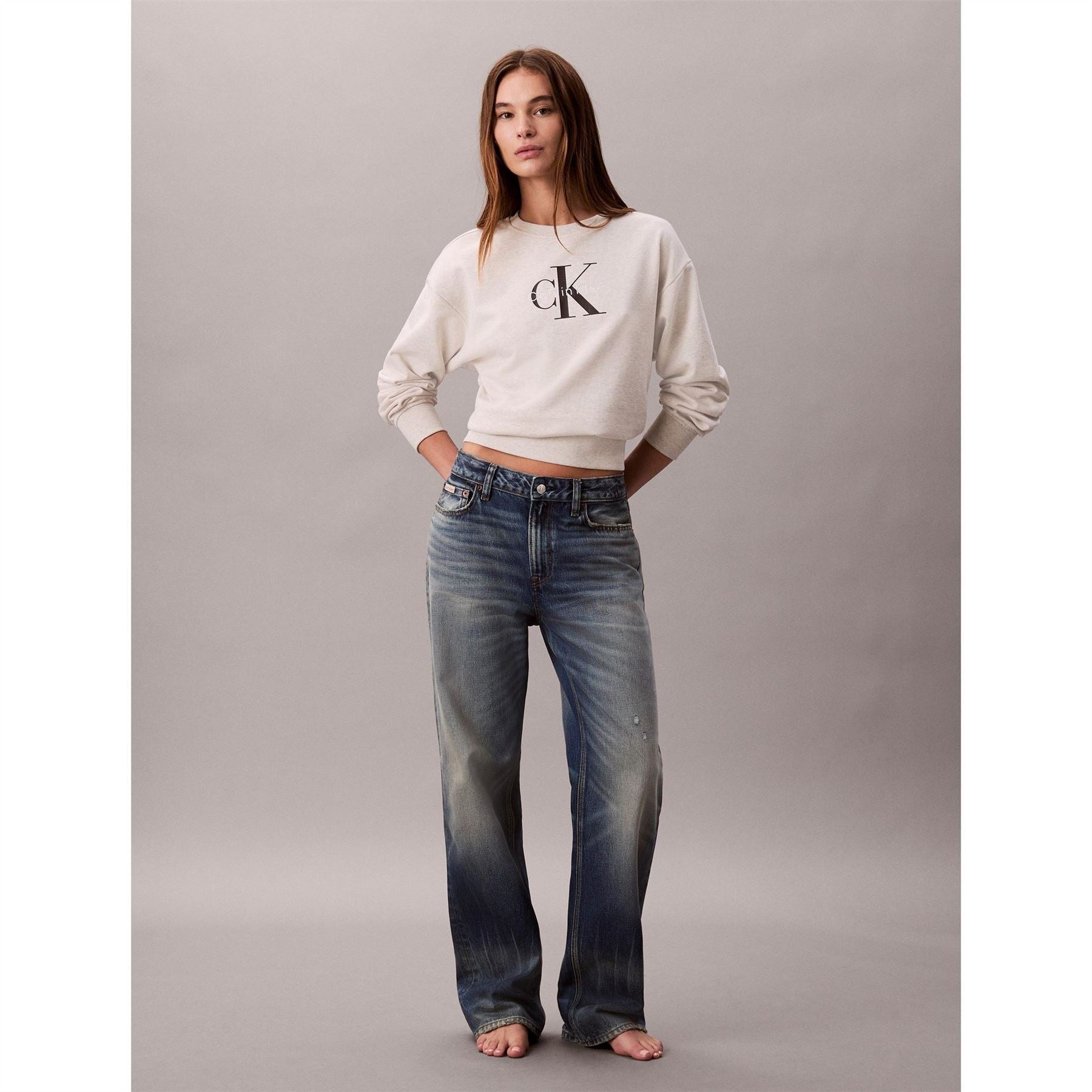 Calvin Klein Jeans Crew Neck Long Sleeve Sweatshirt