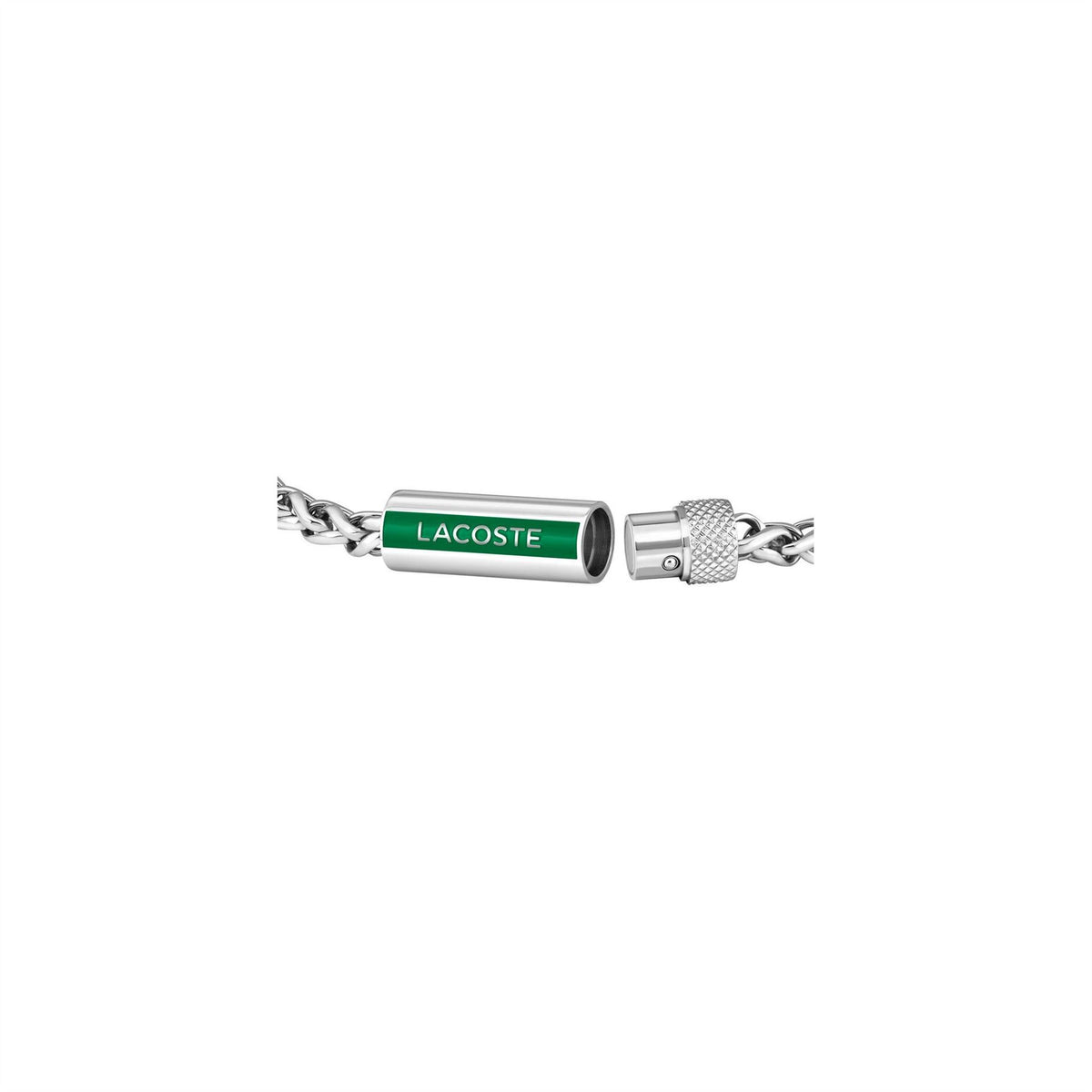 Lacoste Mens Spelt Stainless Steel Bracelet