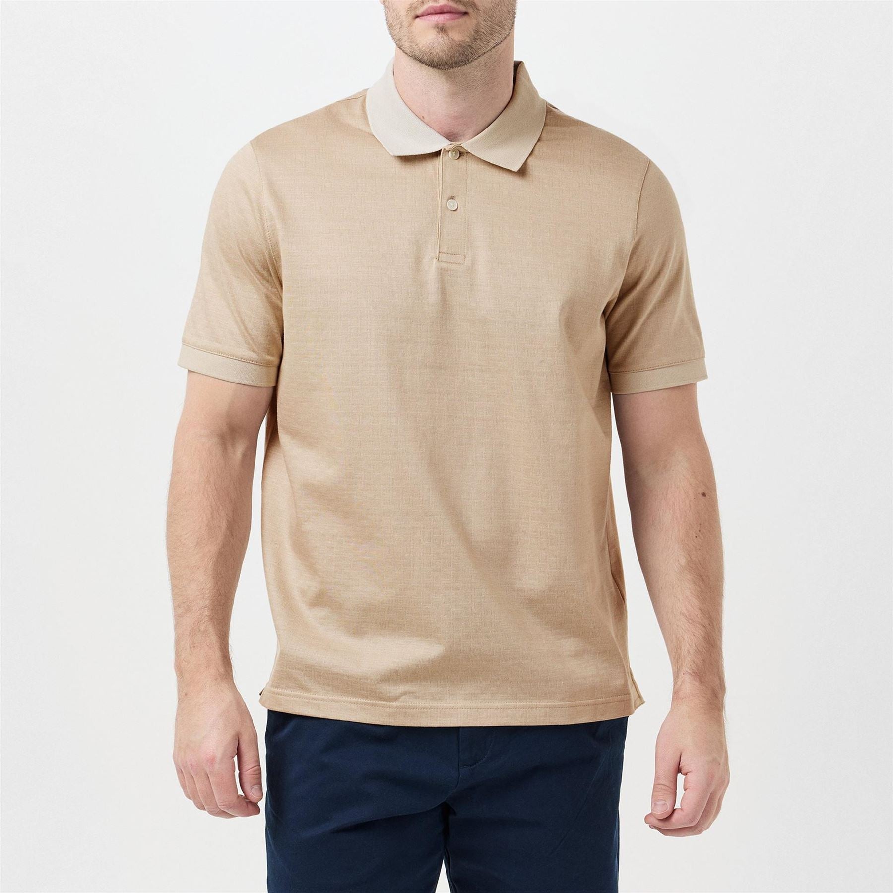 Ted Baker Auguso Jacquard Short Sleeve Polo Shirt