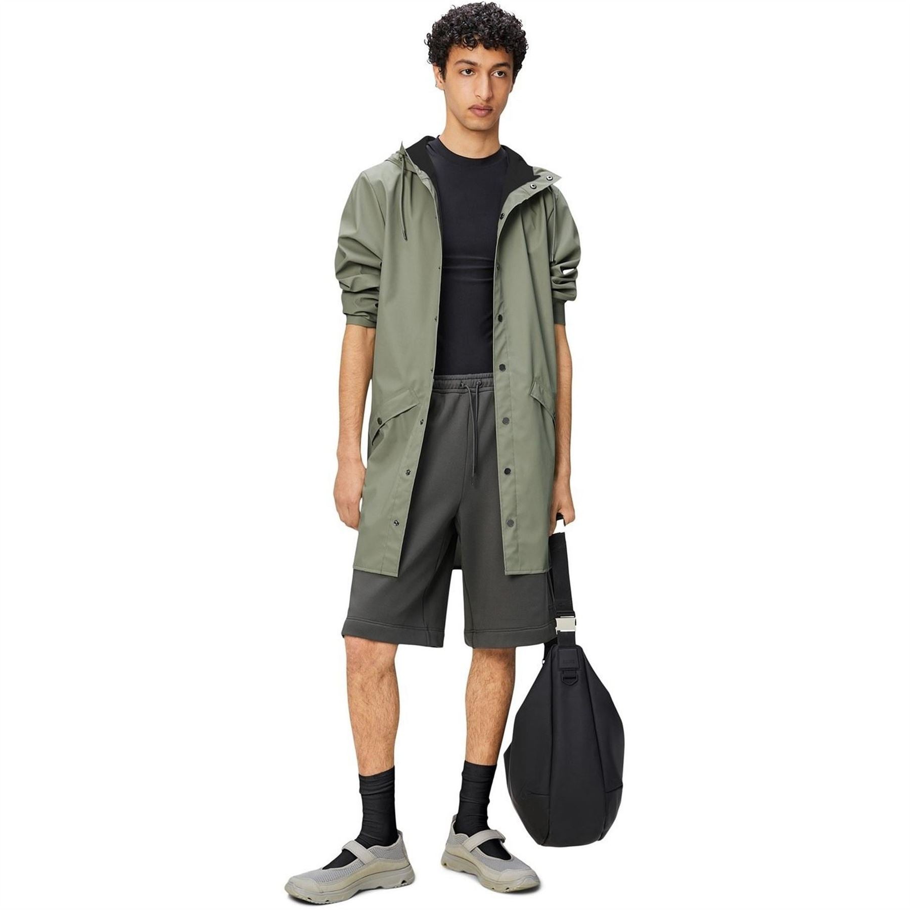 Rains Adults Waterproof Hooded Long Sleeve Rain Anorak