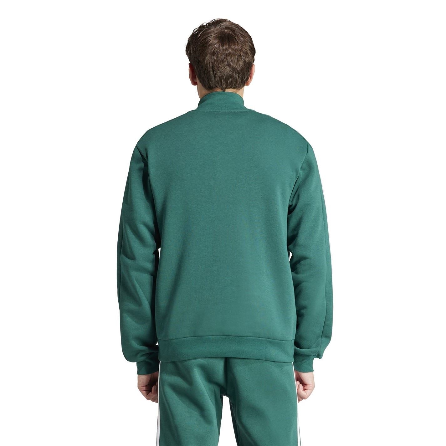 adidas Mens 3 Stripe Zip Top