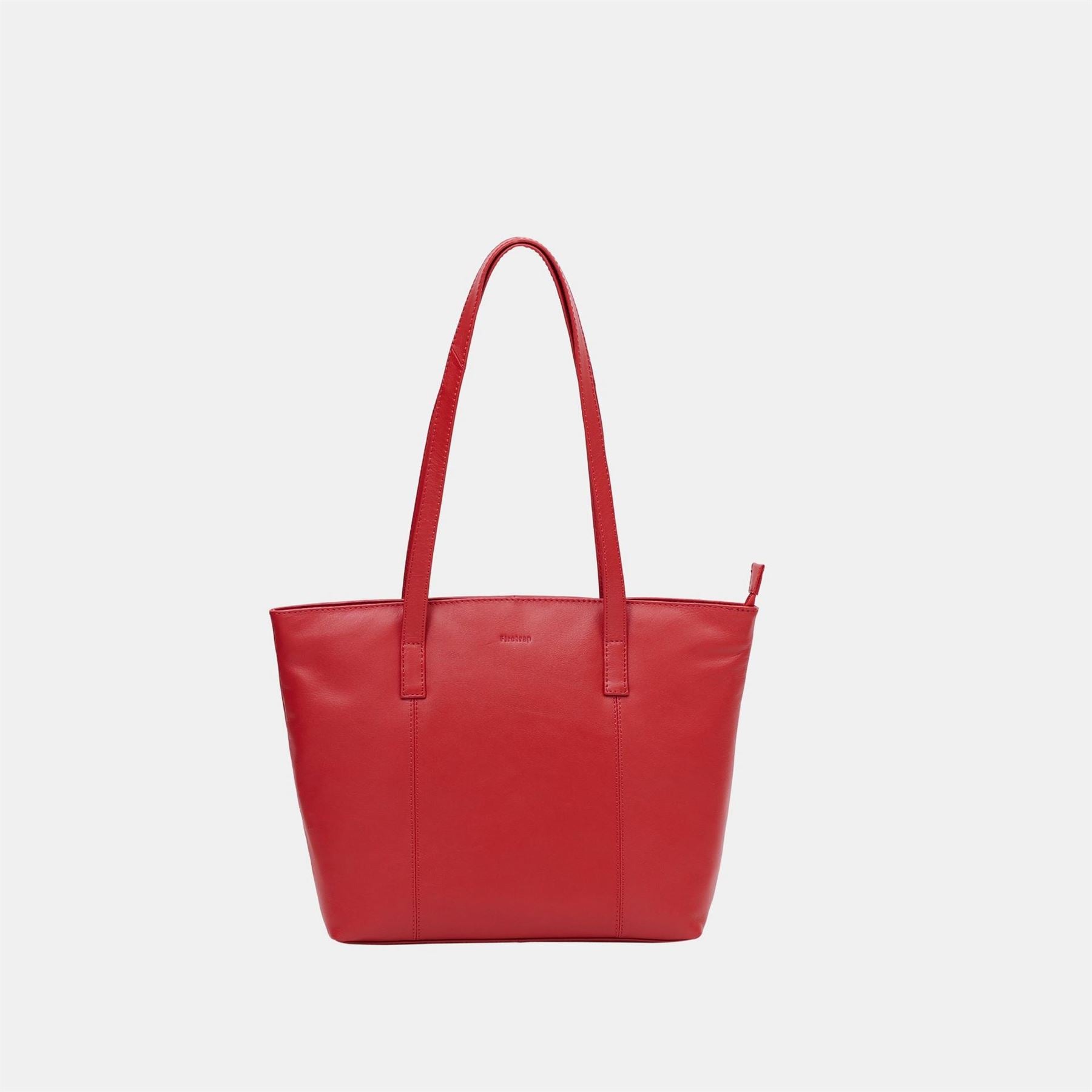 Firetrap Work Leather Zip Tote Bag