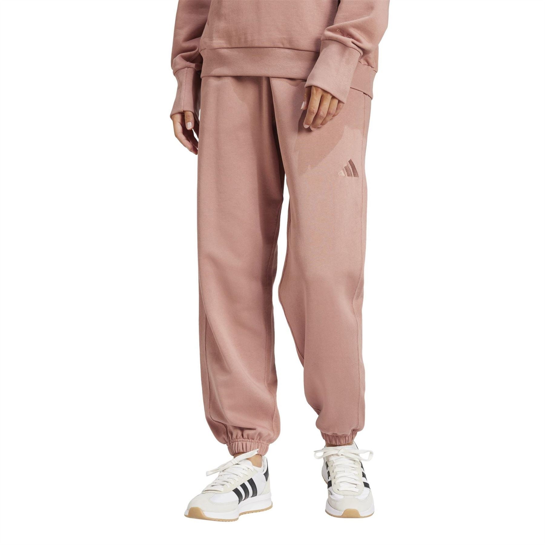adidas Solid Patterned Mid Rise Sweatpants