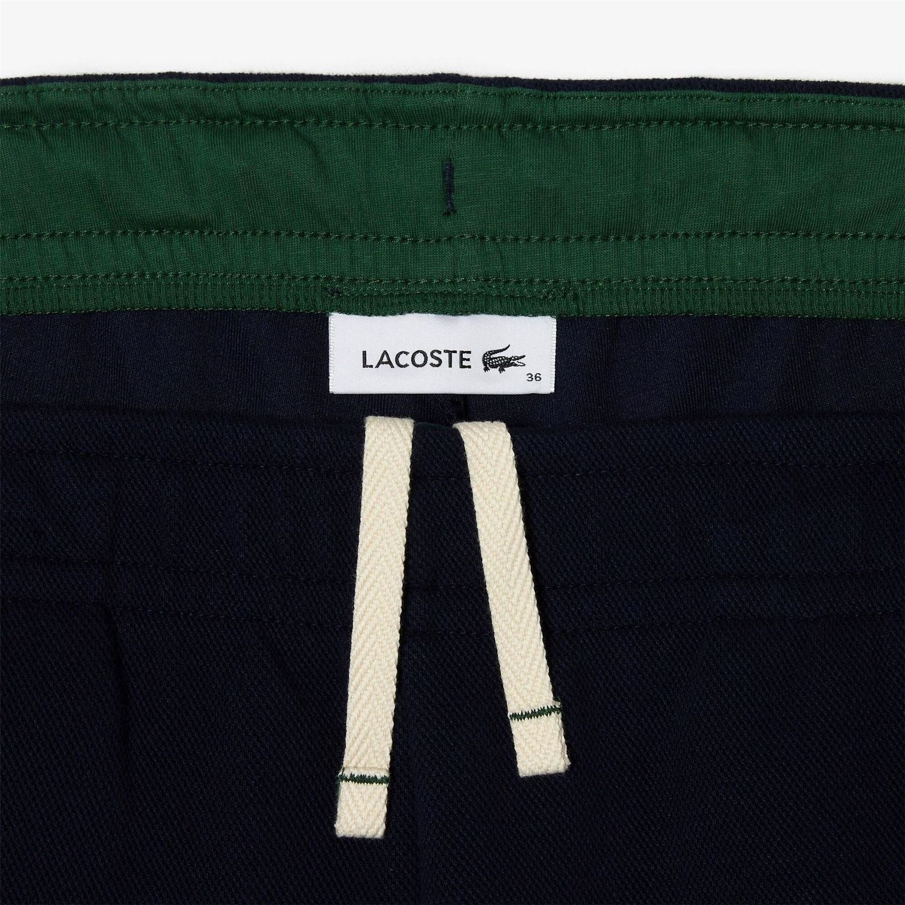Lacoste Solid Patterned Elasticated Cuff Slim Joggers