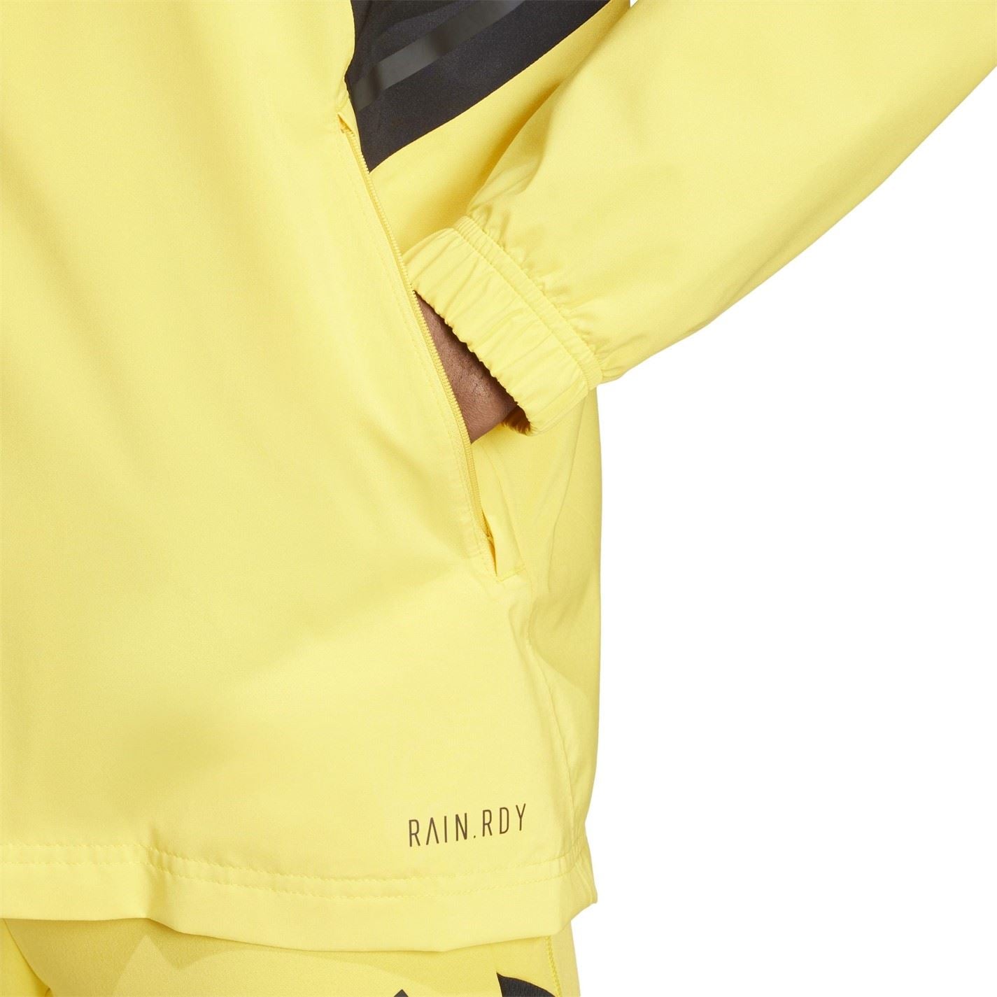 adidas Juve Hooded Rain Jacket with Side Pocket