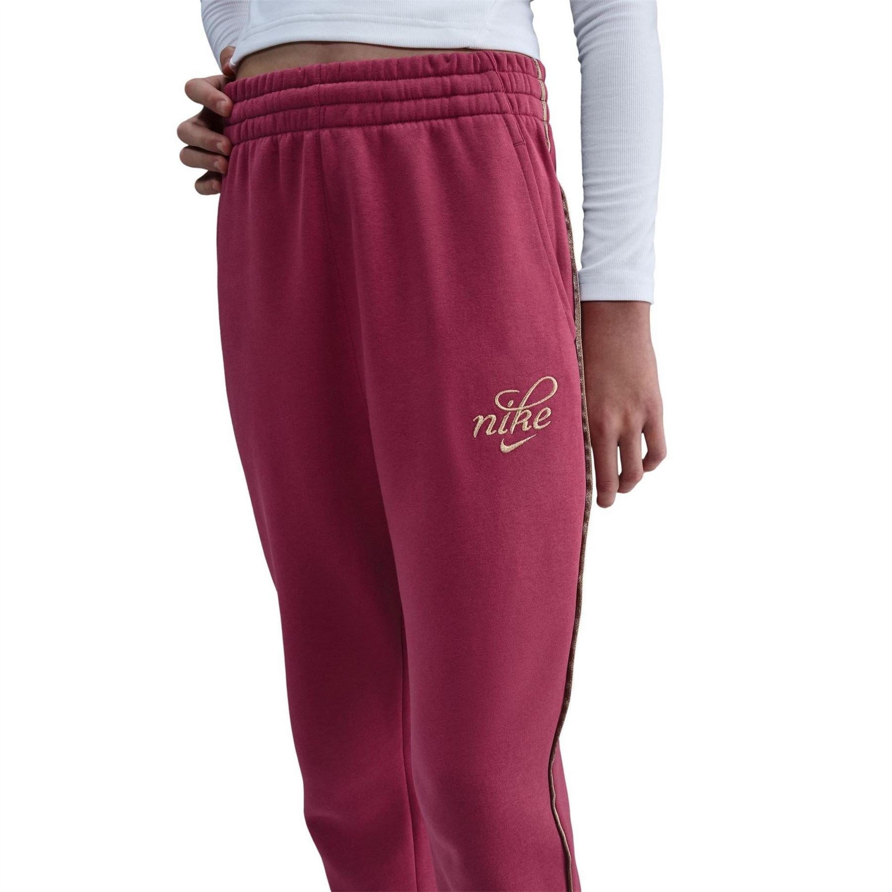 Nike Solid Patterned Side Stripe Joggers