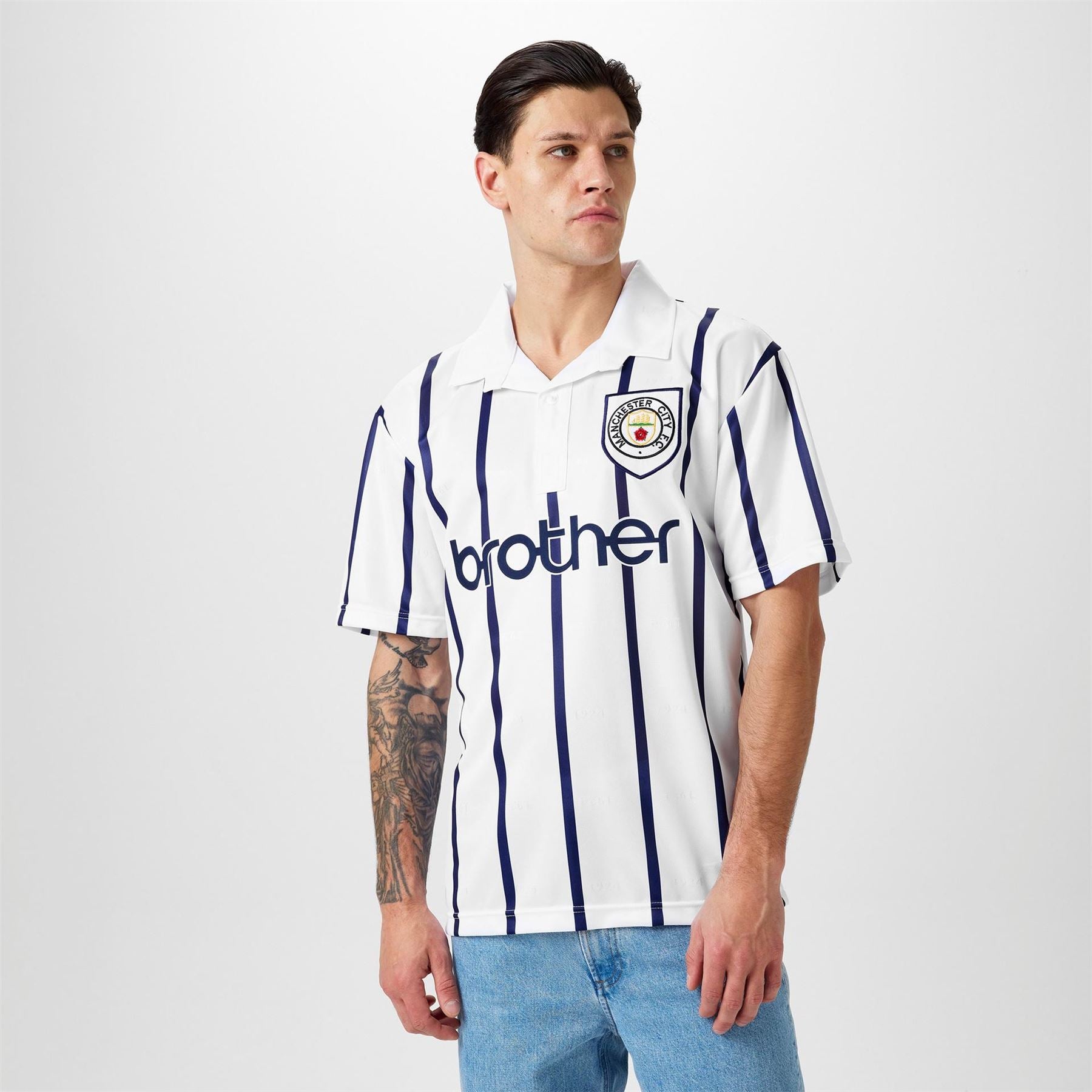 Score Draw Manchester City 93 Away Shirt Adults