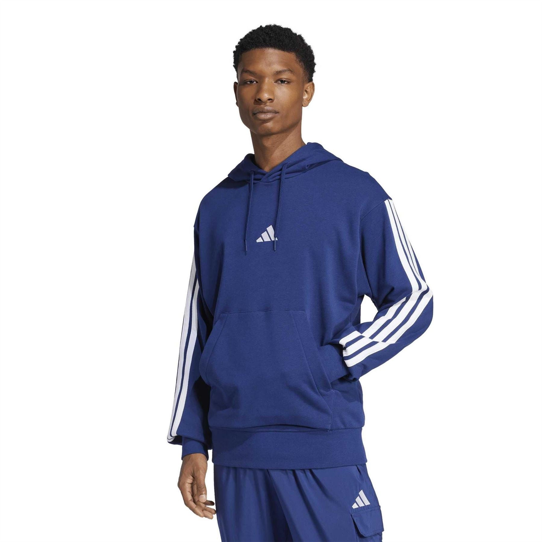 adidas Hooded Neck Long Sleeve Relaxed Fit Sweatshirt