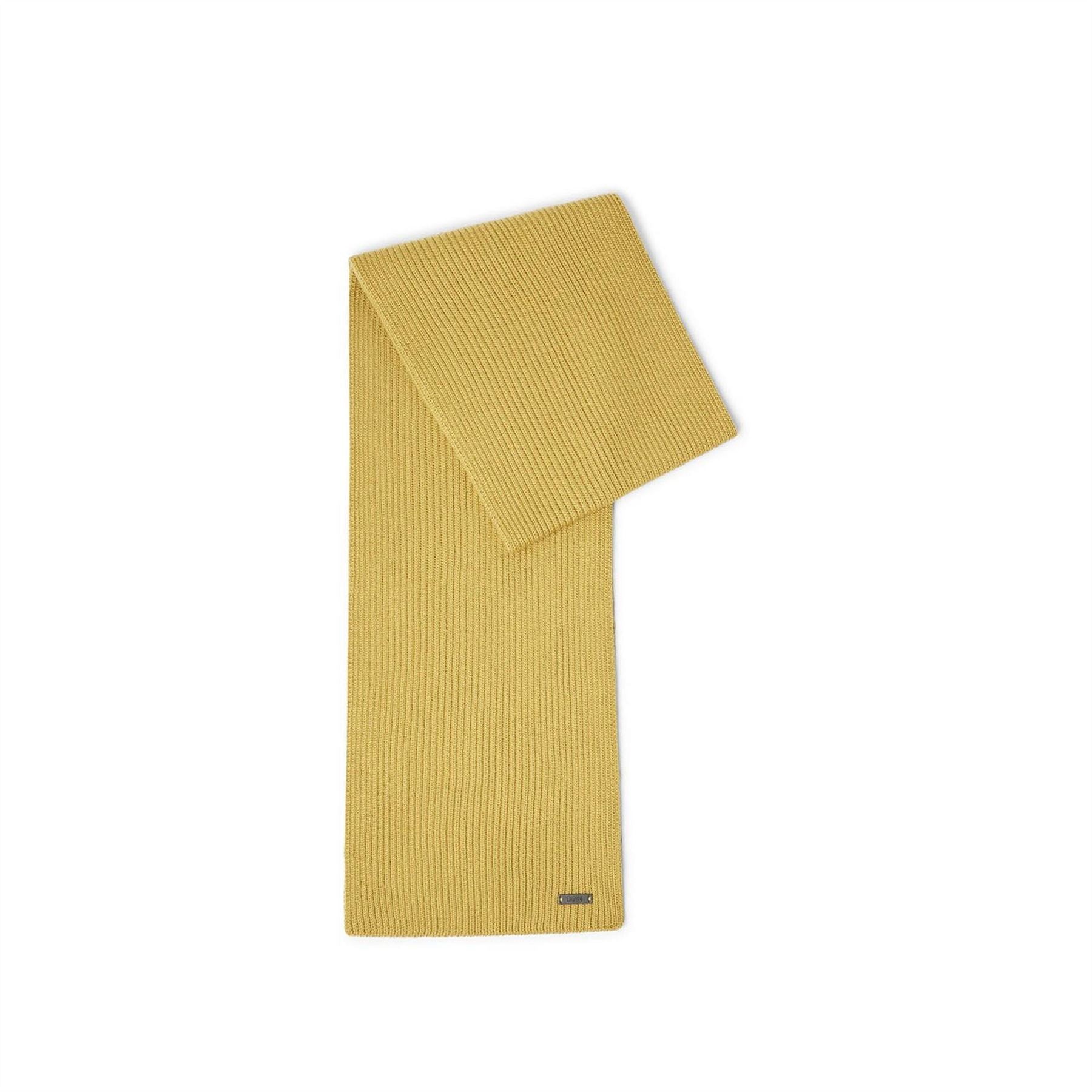 Boss Ribbed Knit Scarf