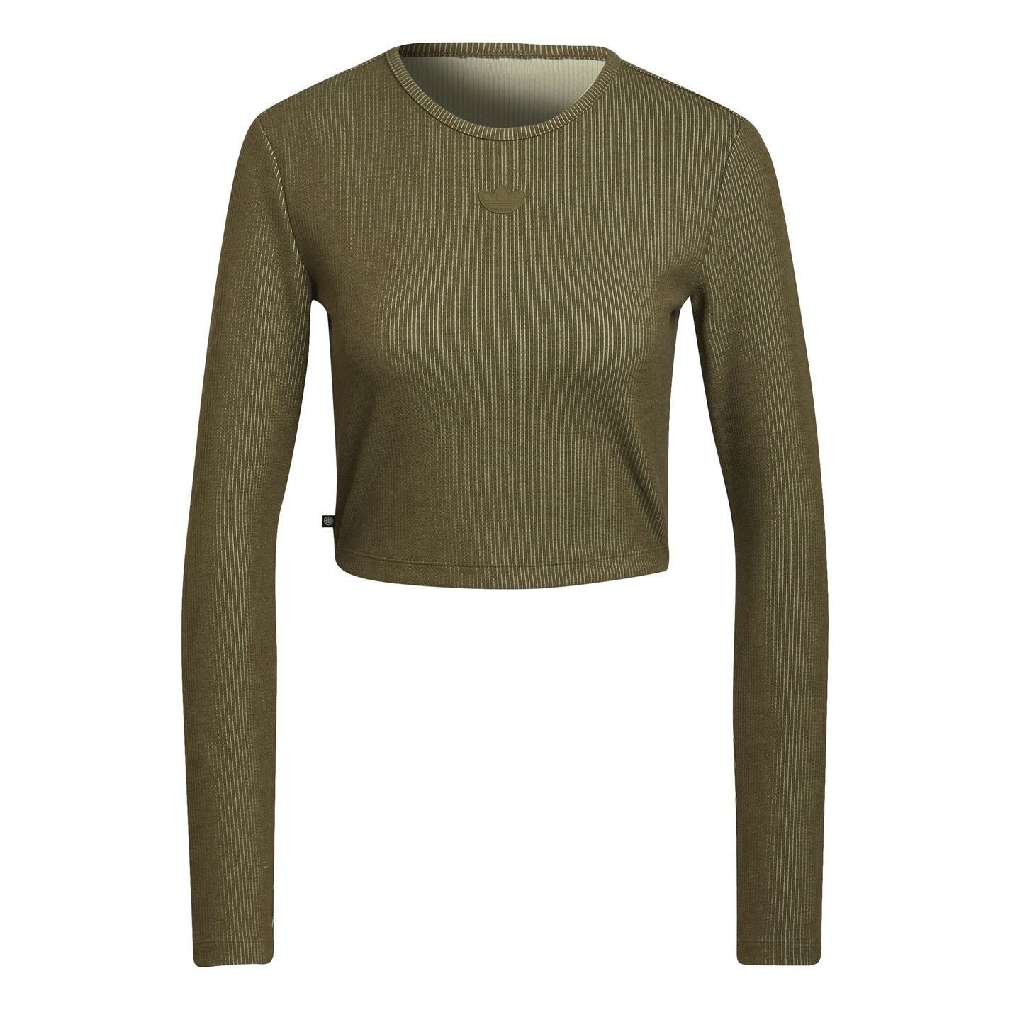 adidas Originals Cropped Long Sleeve Slim Fit Sweater