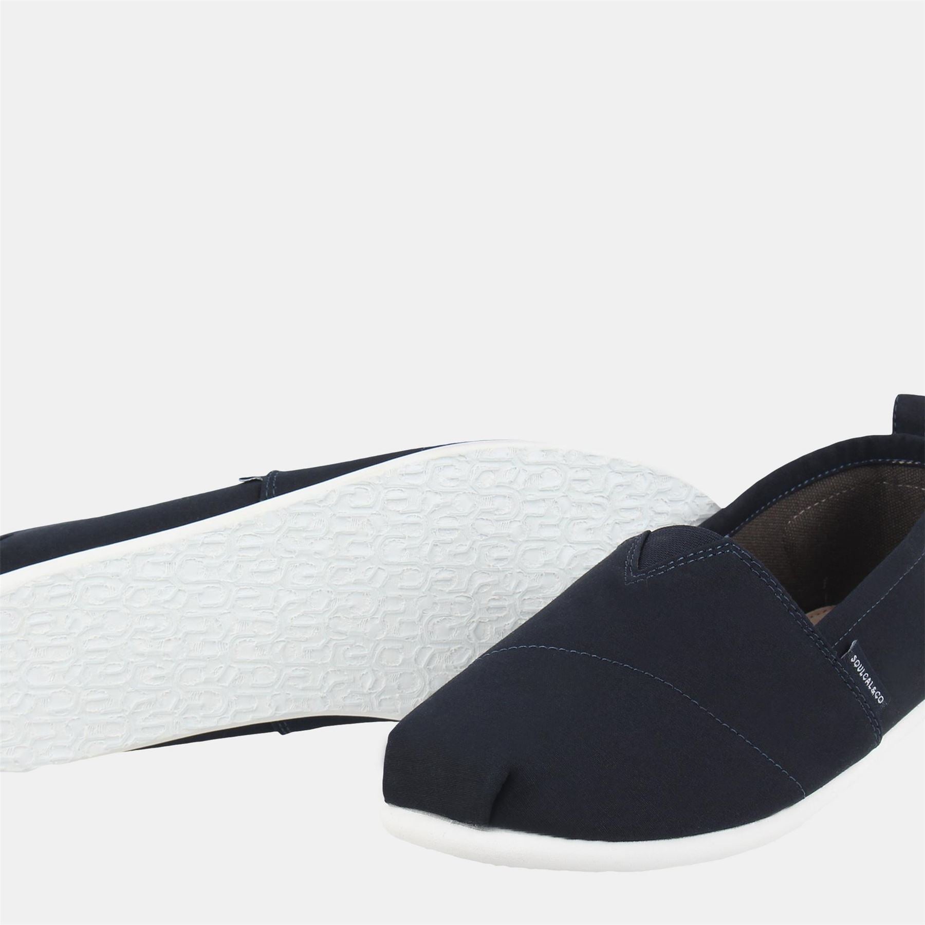 SoulCal Mens Long Beach Canvasas Slip Ons