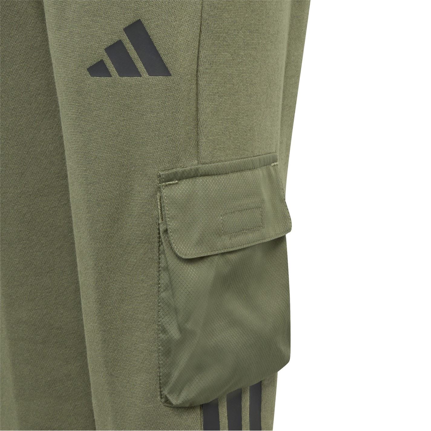 adidas Utility Solid Patterned Straight Cargo Pants