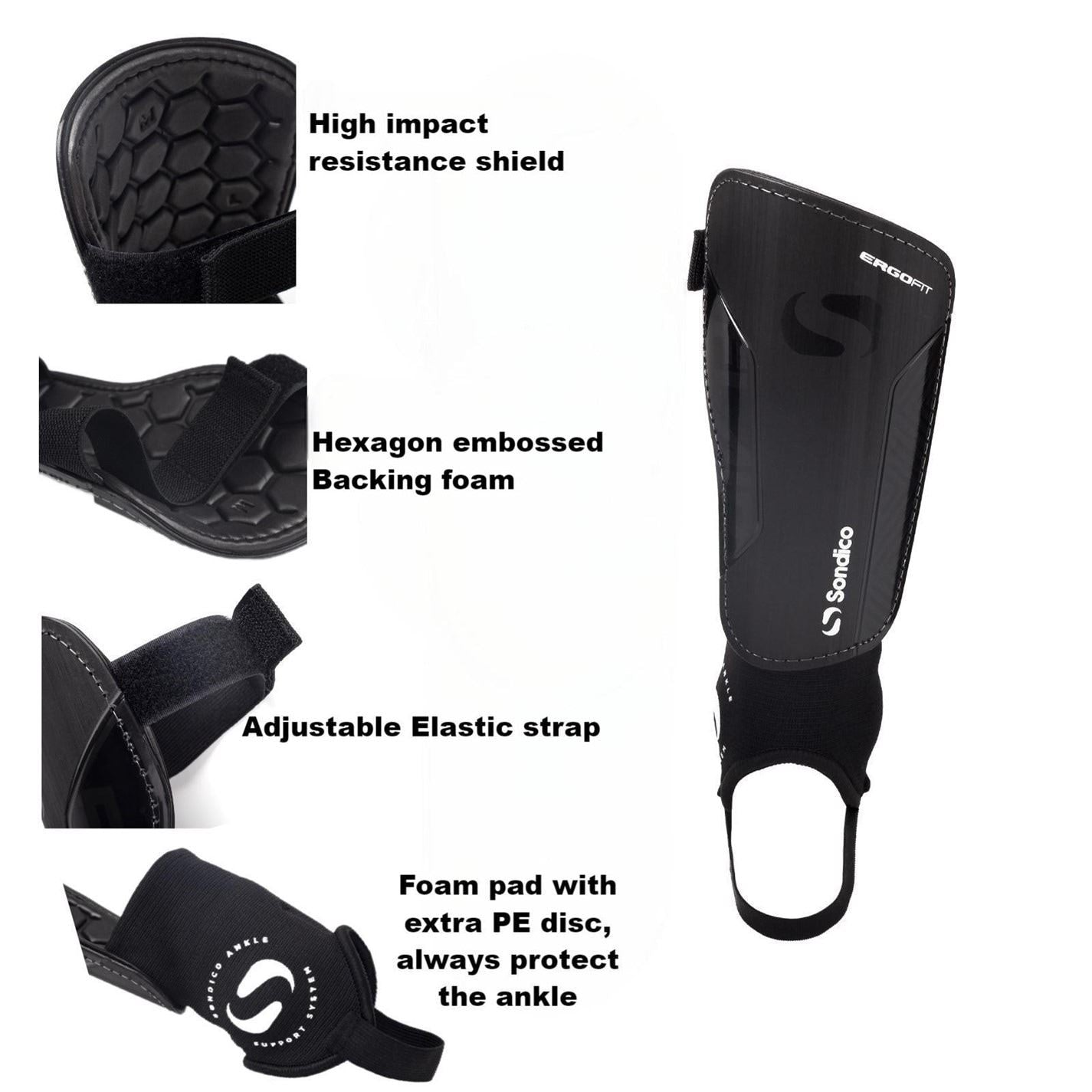 Sondico Comfort Ankle Shinguards