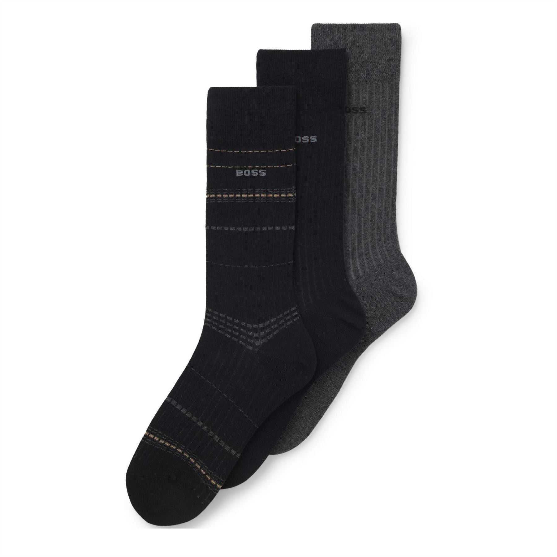 Boss Pack Rib Stripe Socks