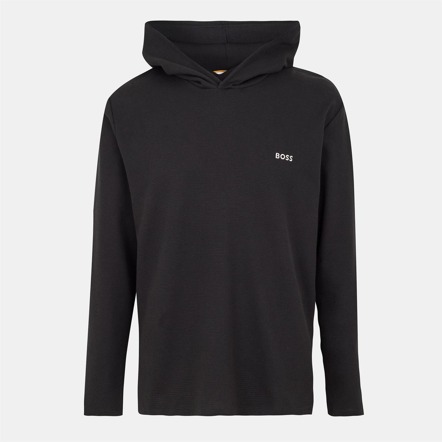 Boss BOSS Bodywear Waffle Loungewear Hoodie with Logo Detail