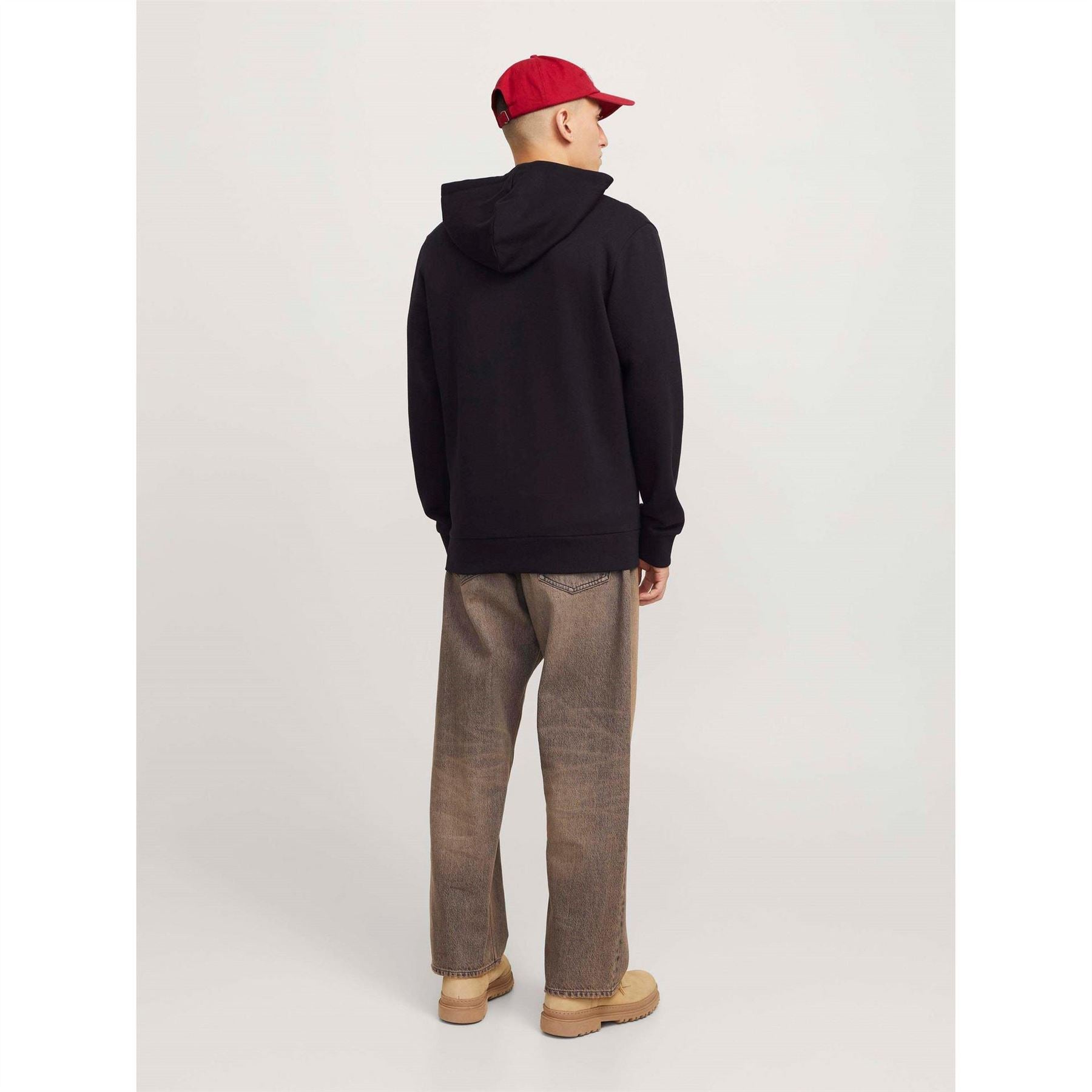 Jack and Jones Mens Corp Logo Sweat Zip Hood