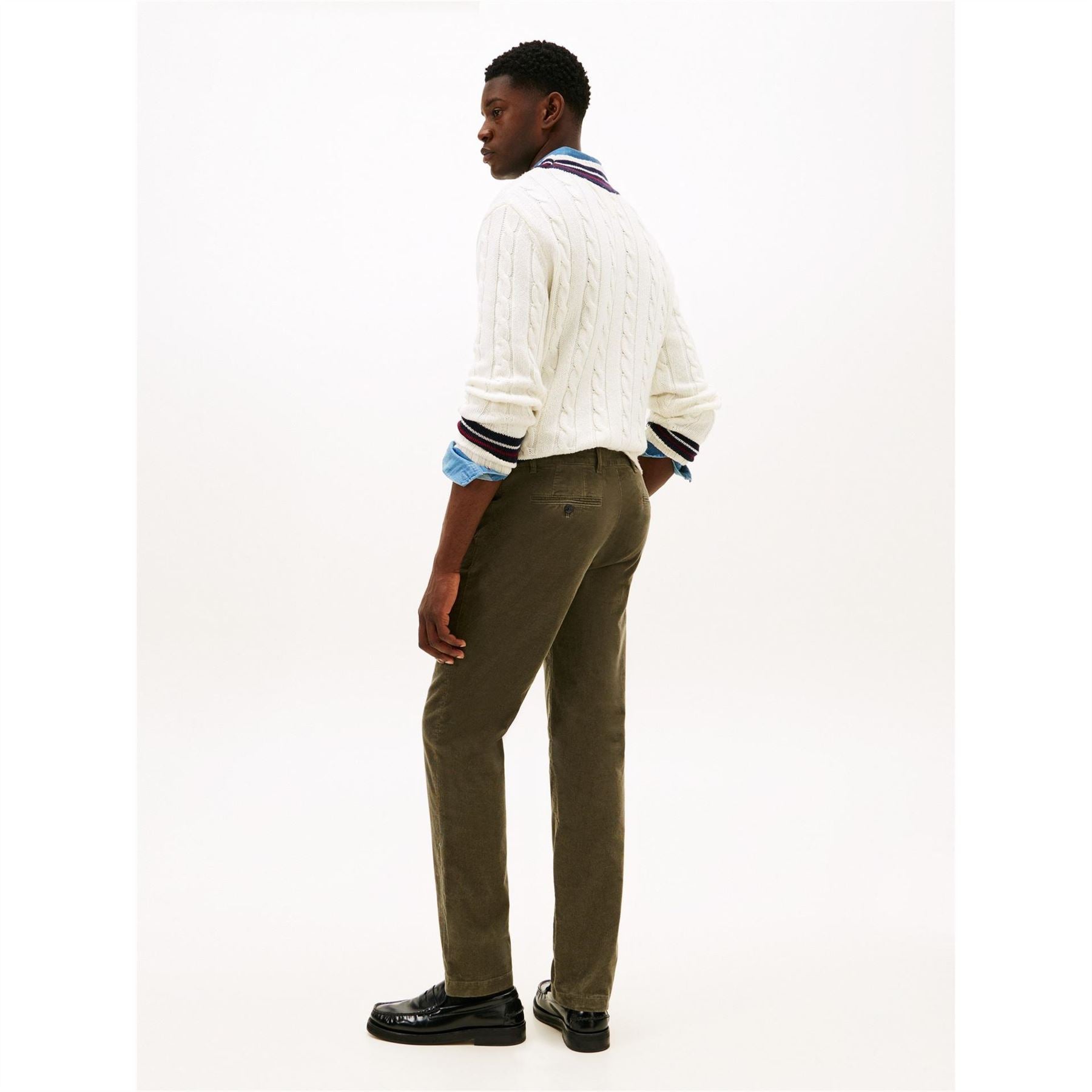 Tommy Hilfiger Denton Solid Patterned Straight Chinos