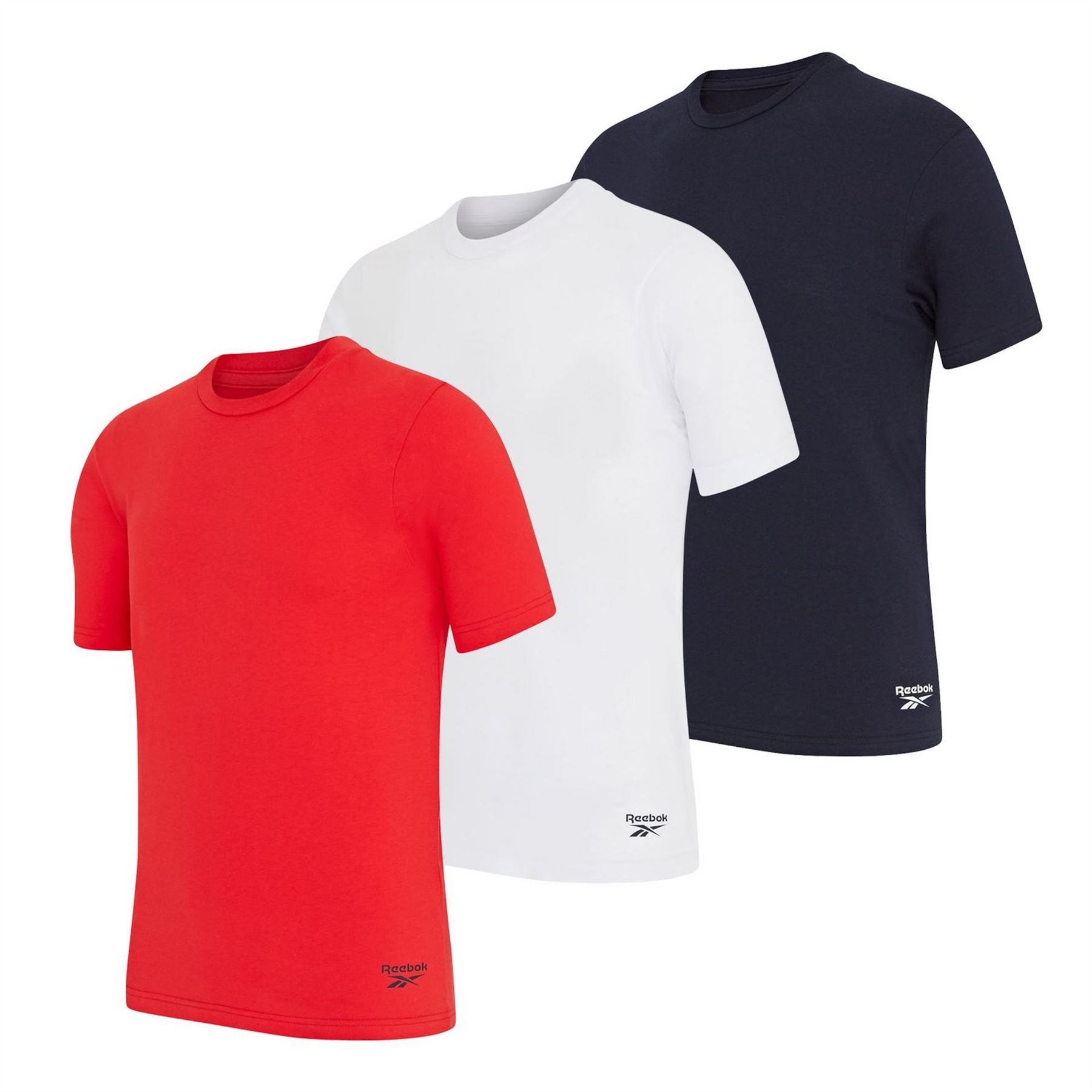 Reebok Mens 3 Pack T-Shirts Santo