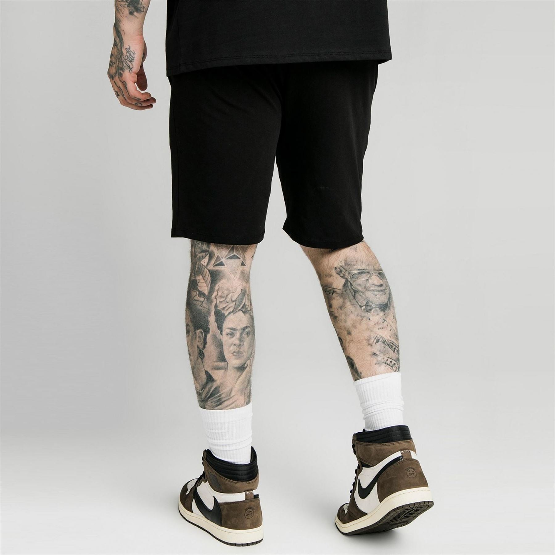 SikSilk Logo Jersey Jogger Shorts