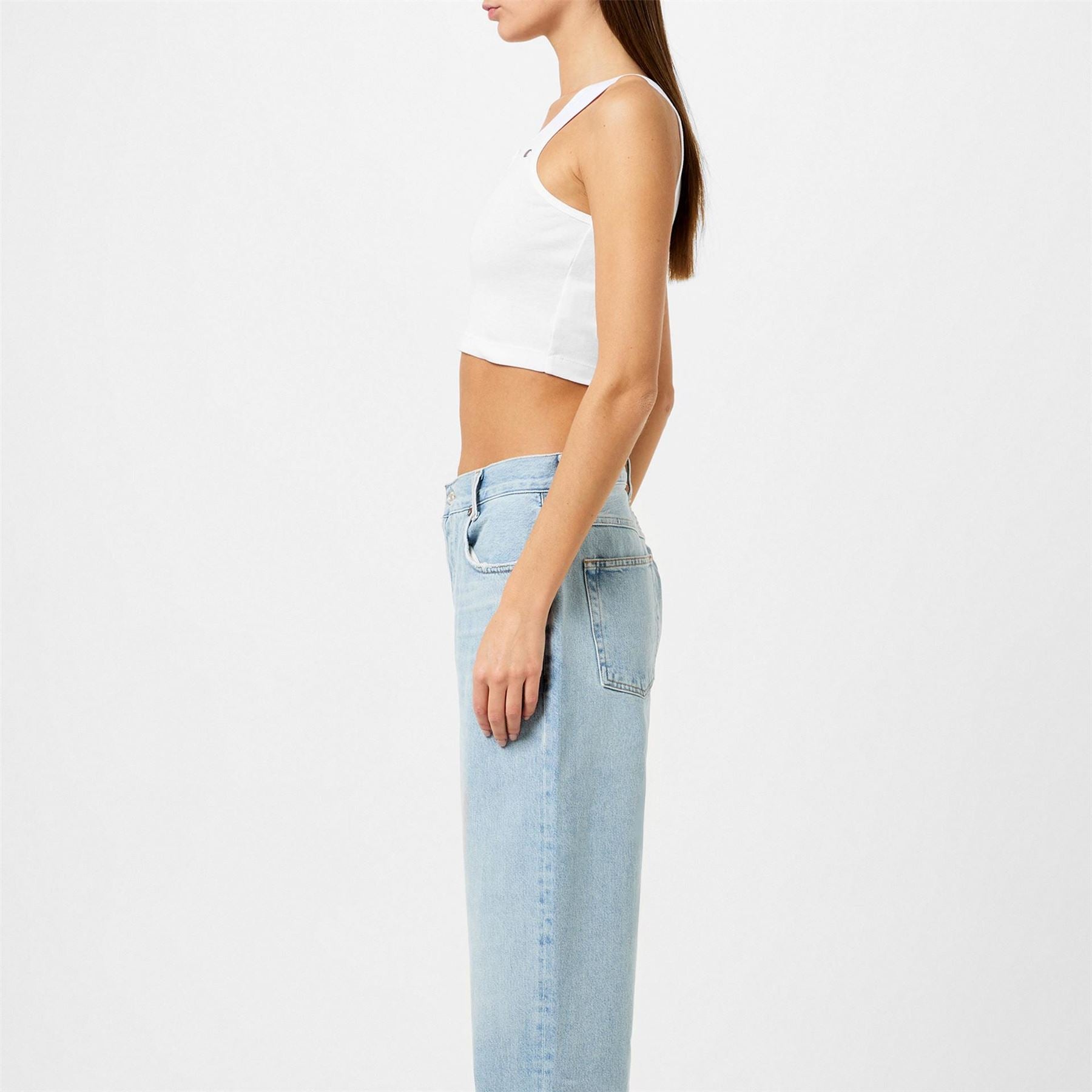 Champion Cropped Slim Fit Scoop Neck Tank