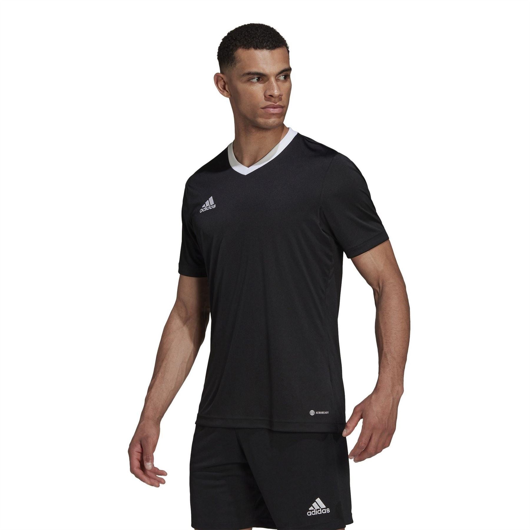 adidas Mens Entrada 22 Short Sleeve Jersey Top