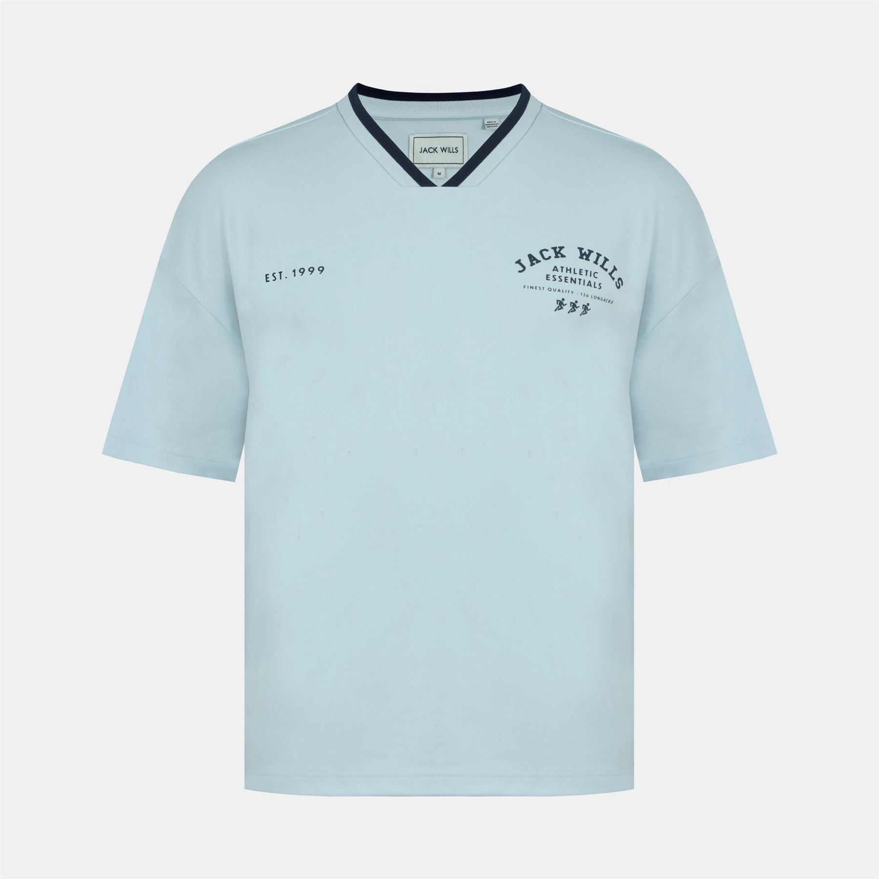 Jack Wills V Neck Short Sleeve Oversized T-Shirt