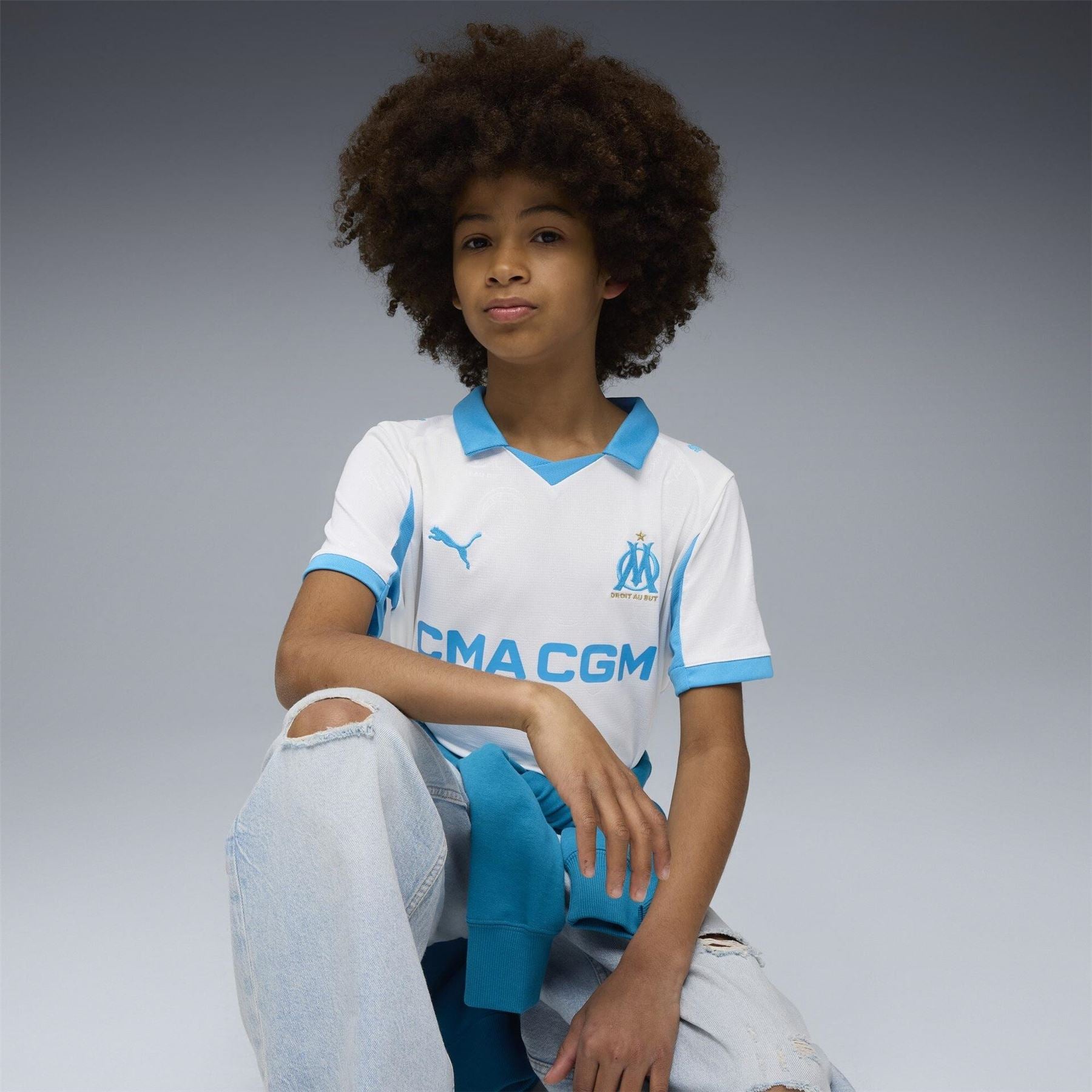 Puma Olympique Marseille Home Shirt 2025 2026 Juniors