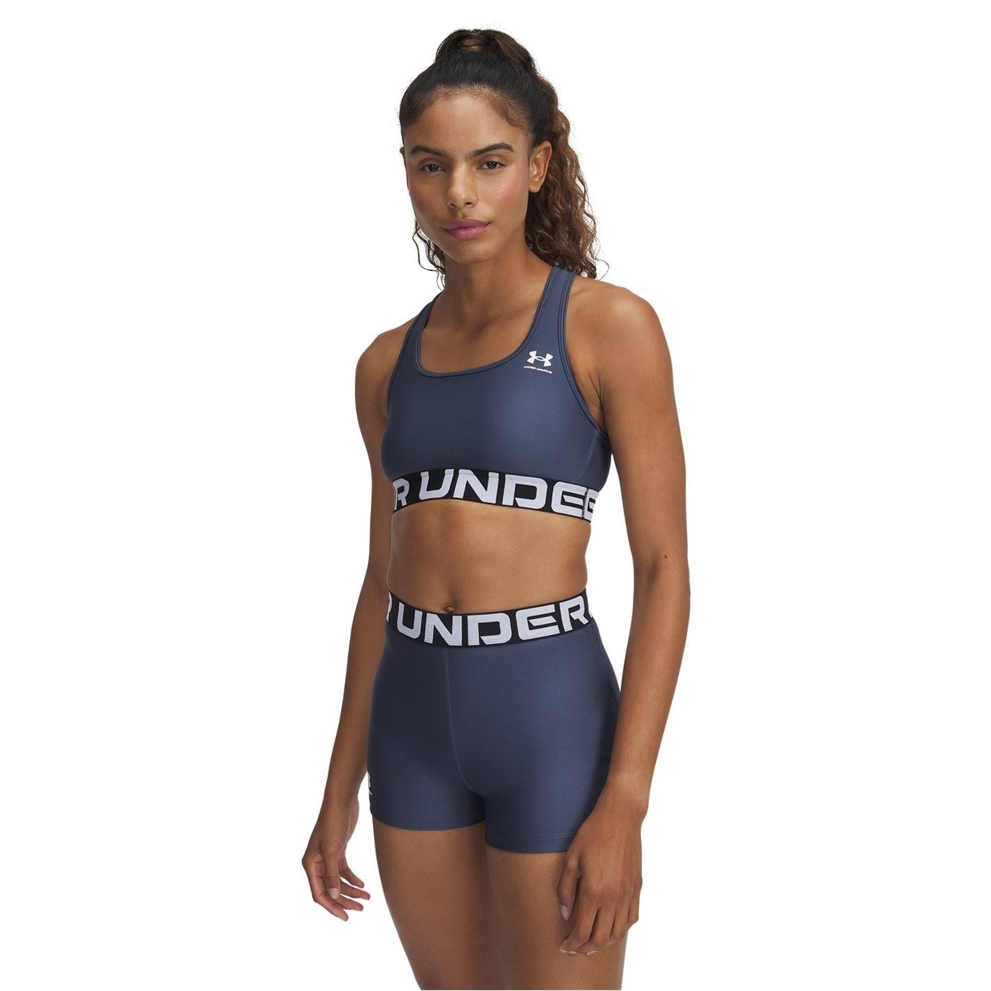 Under Armour Womens Armour Heatgear® Armour Mid Branded Sports Bra