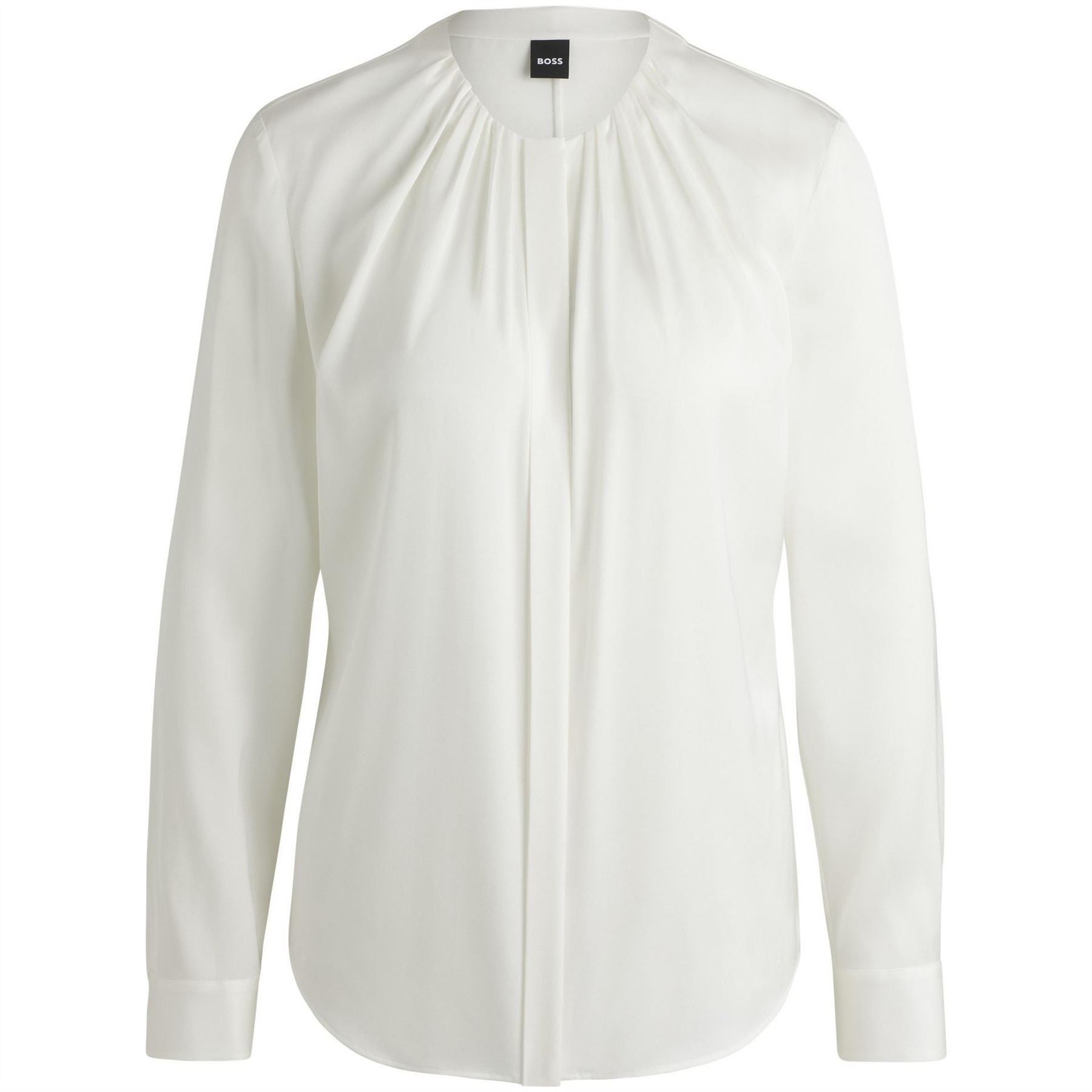 Boss Jewel Neck Long Sleeve Regular Fit Blouse
