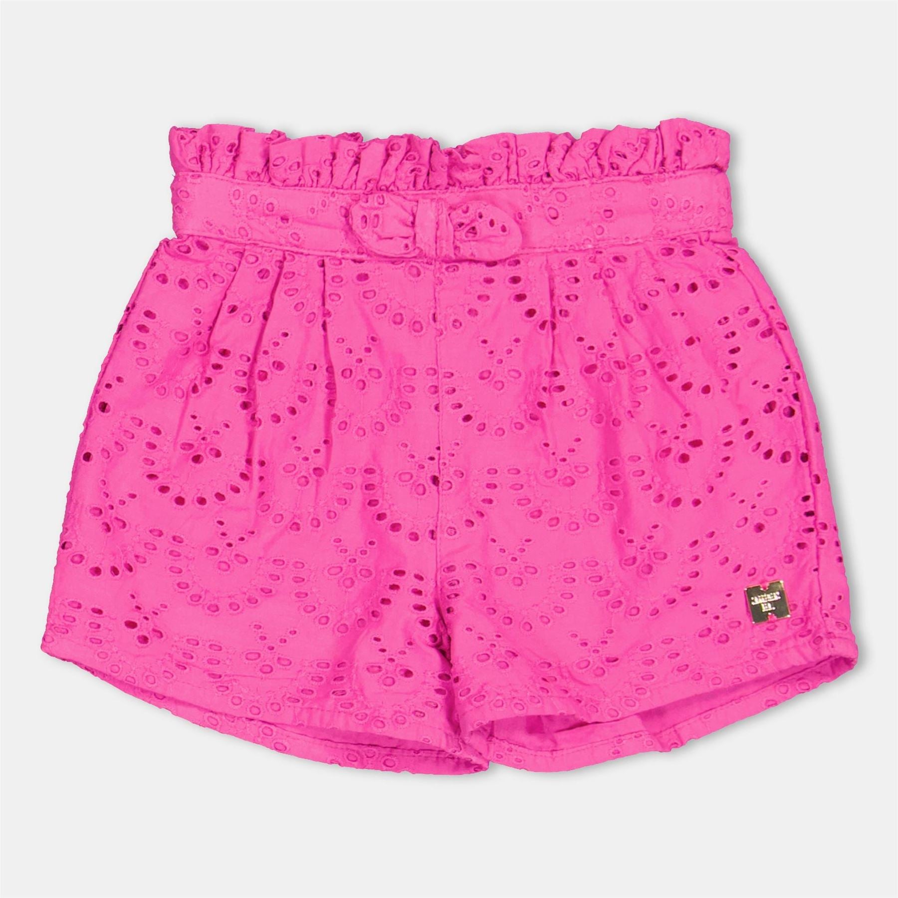 Carrement Beau Solid Paperbag Bermuda Shorts