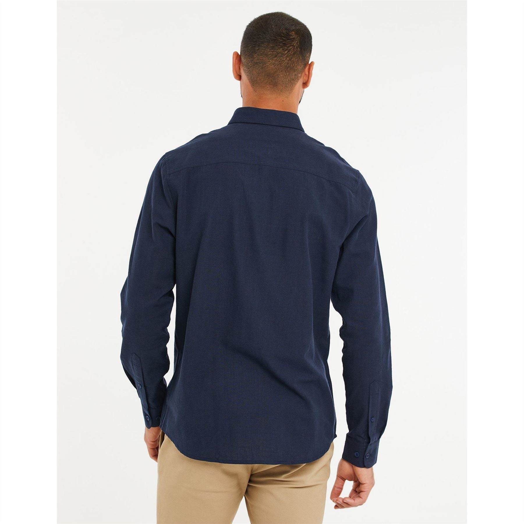 Threadbare Regular Fit Long Sleeve Button Down Collar Shirt