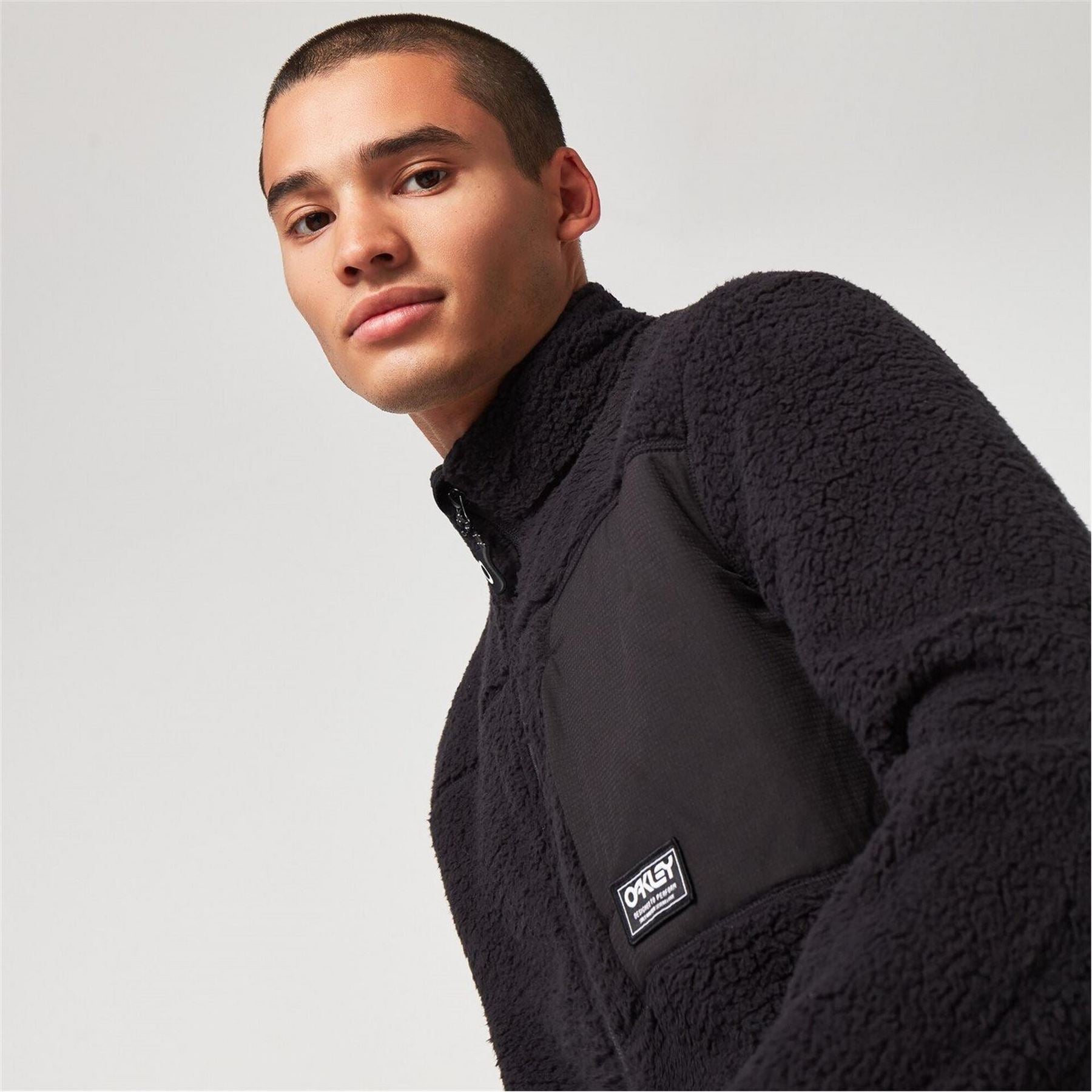Oakley Mountain Fire Aztec Block Full Zipper Sherpa Jacket