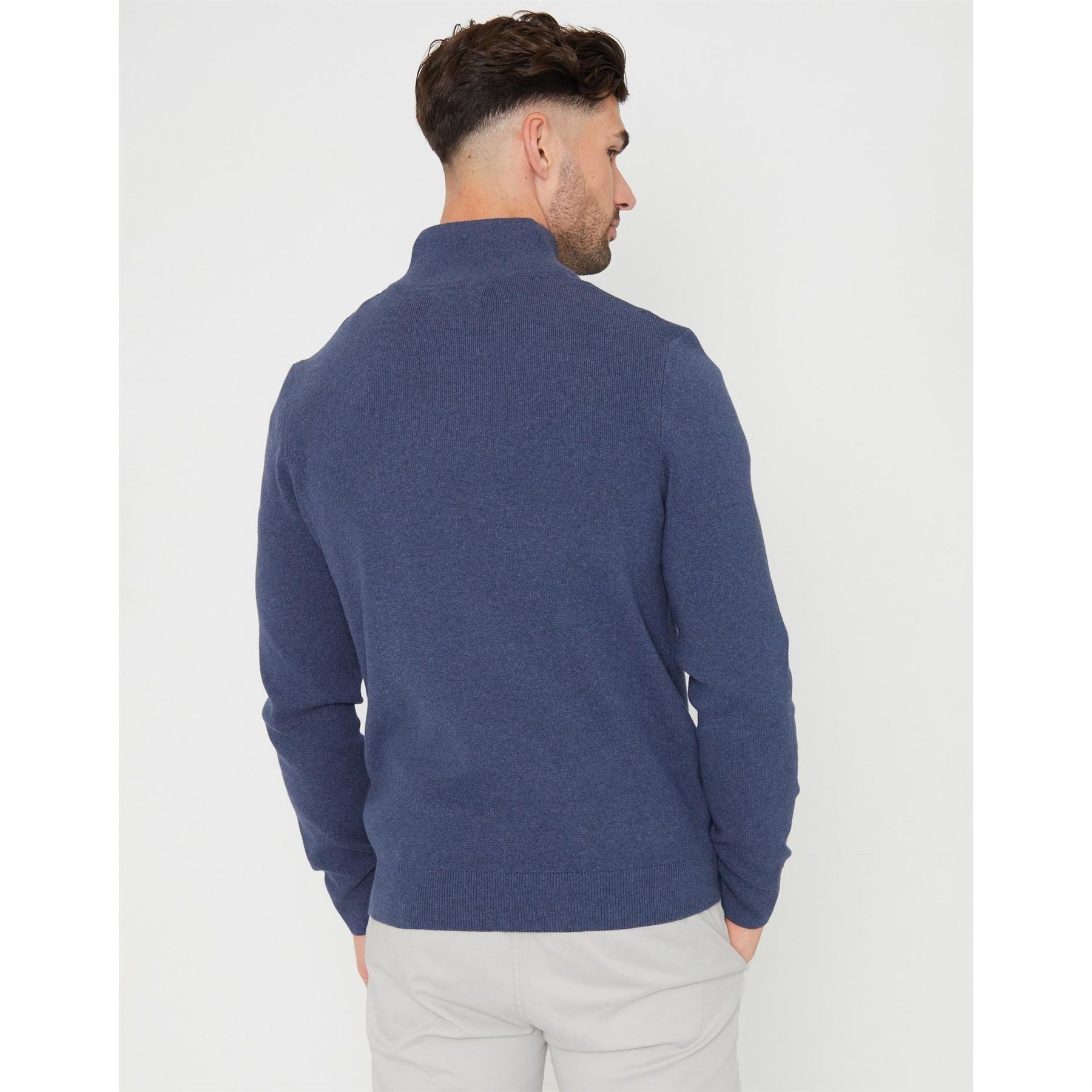 Threadbare Tb Hazelbank Quarter Zip Fleece