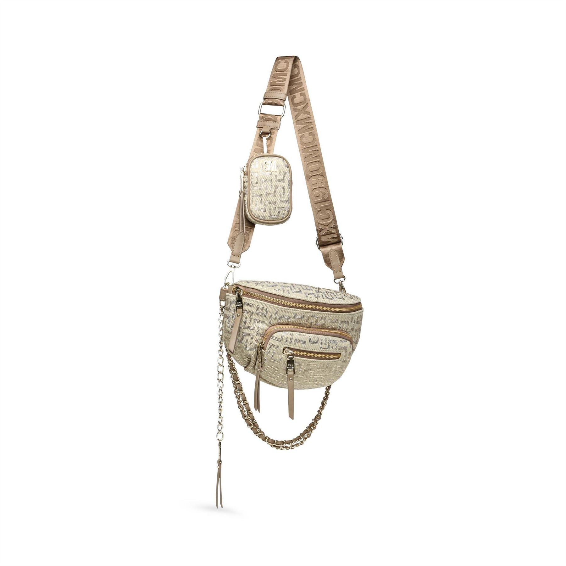 Steve Madden Bmaximas Crescent Shape Sling Bag with Chain
