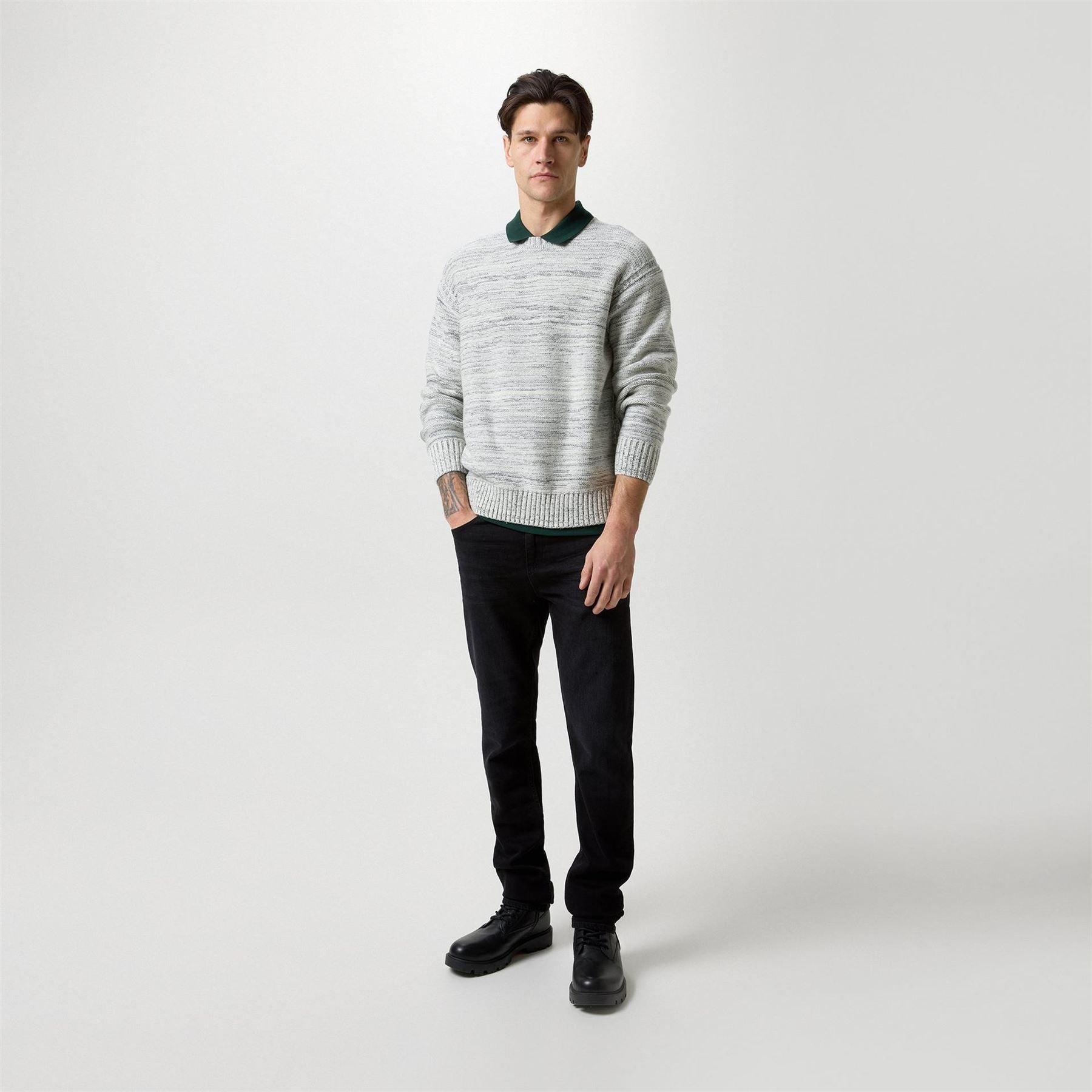 Boss Hbo Kancun Knitted Crew Neck Jumper