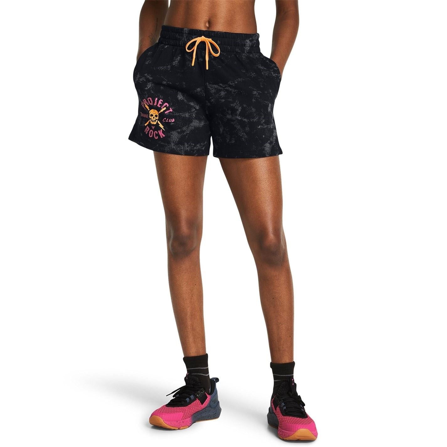 Under Armour Womens Armour Pjt Rck Undrgrnd Terry Shorts Gym Shorts
