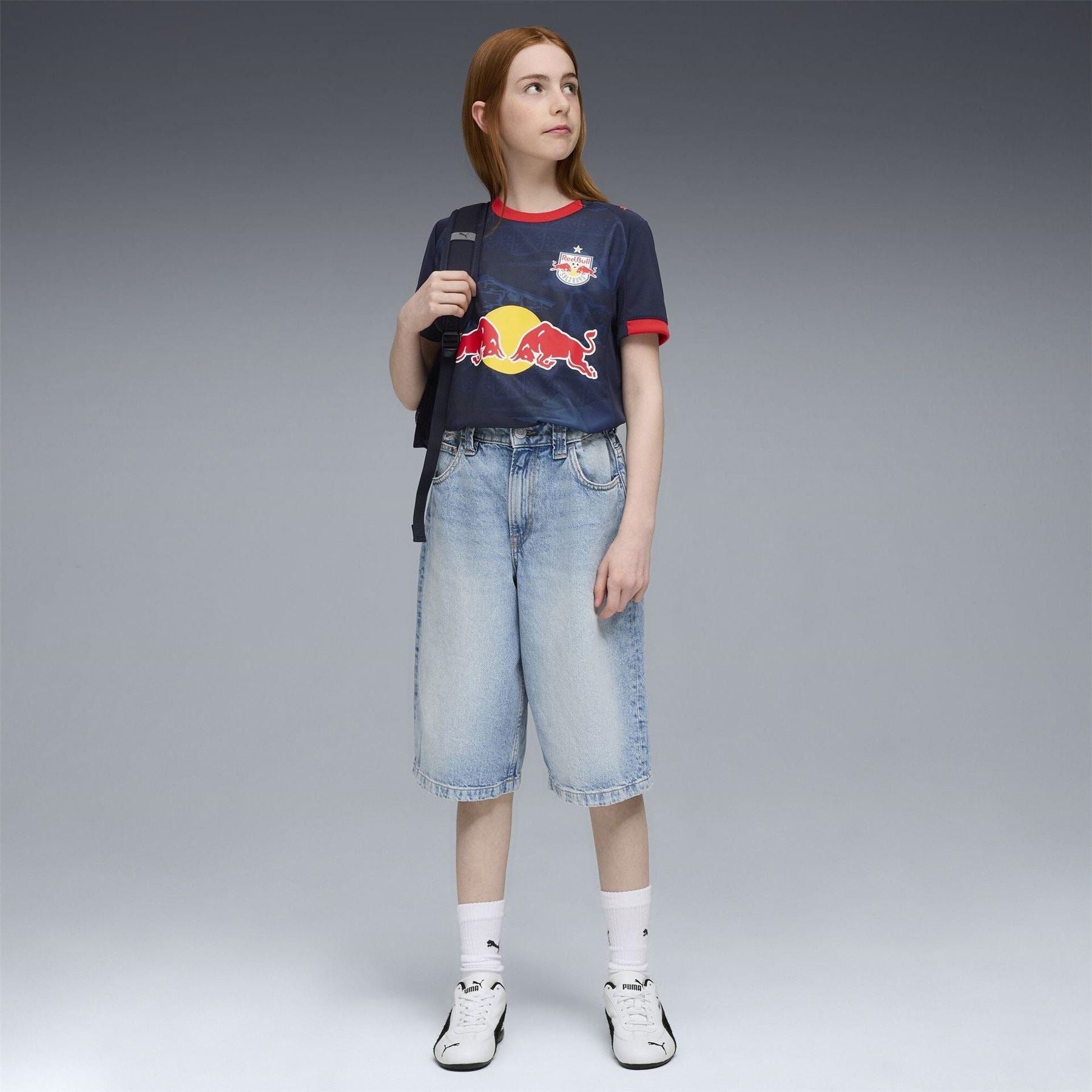 Puma Rb Salzburg Away Shirt 2025 2026 Juniors