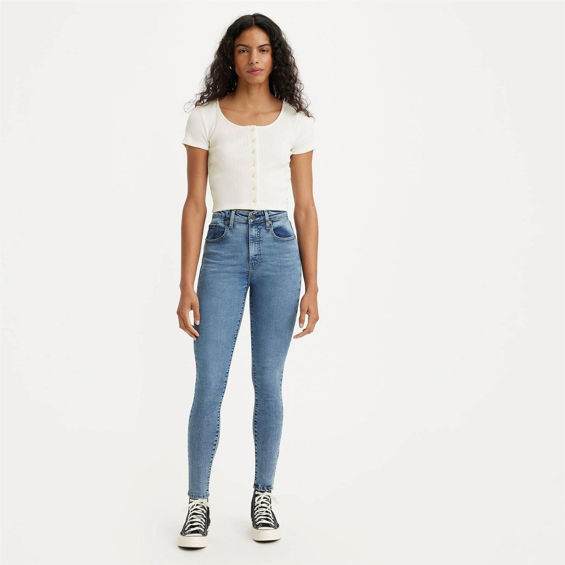 Levis 721 High Rise Cotton Stretch Skinny Jeans