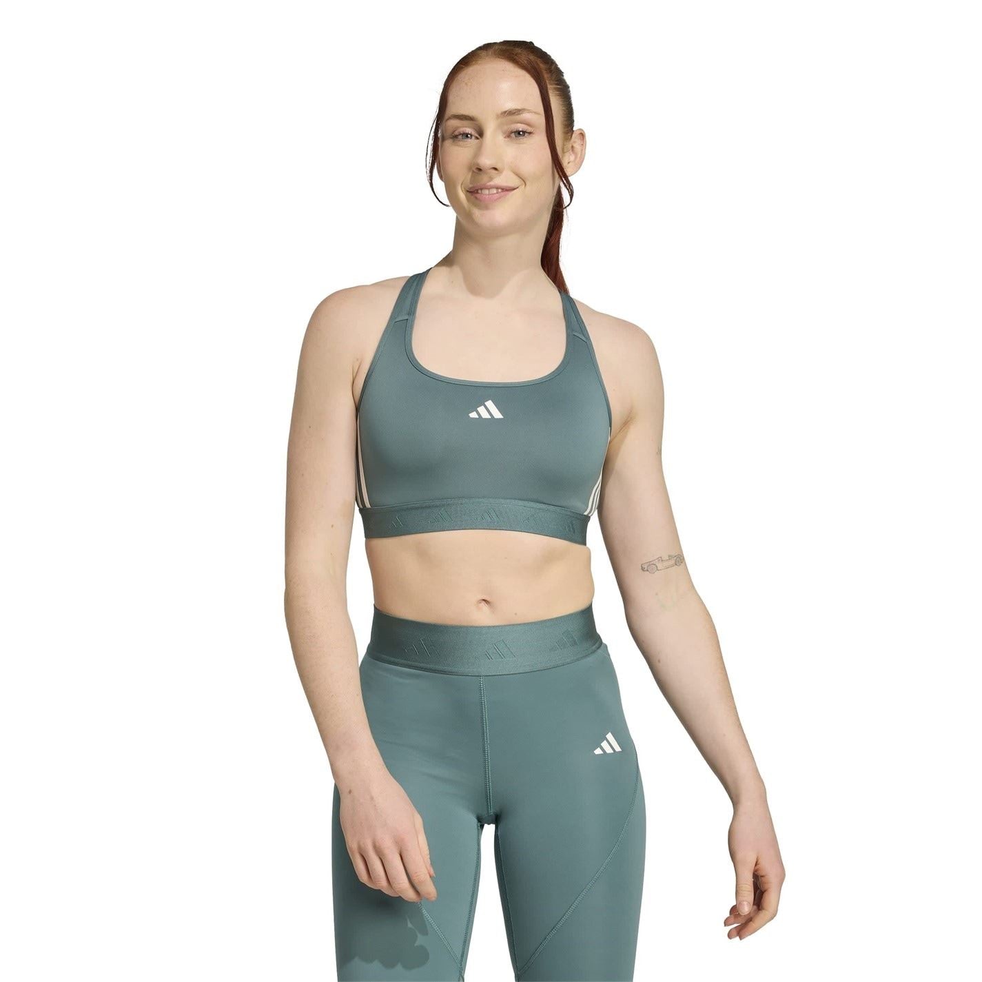 adidas Scoop Neck Compression Sports Bra