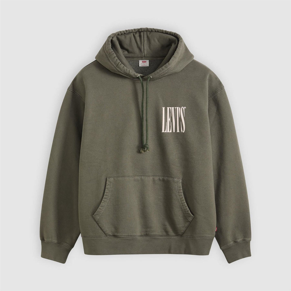 Levis Relaxed Fit Hooded Neck Text Graphic Sweatshirt