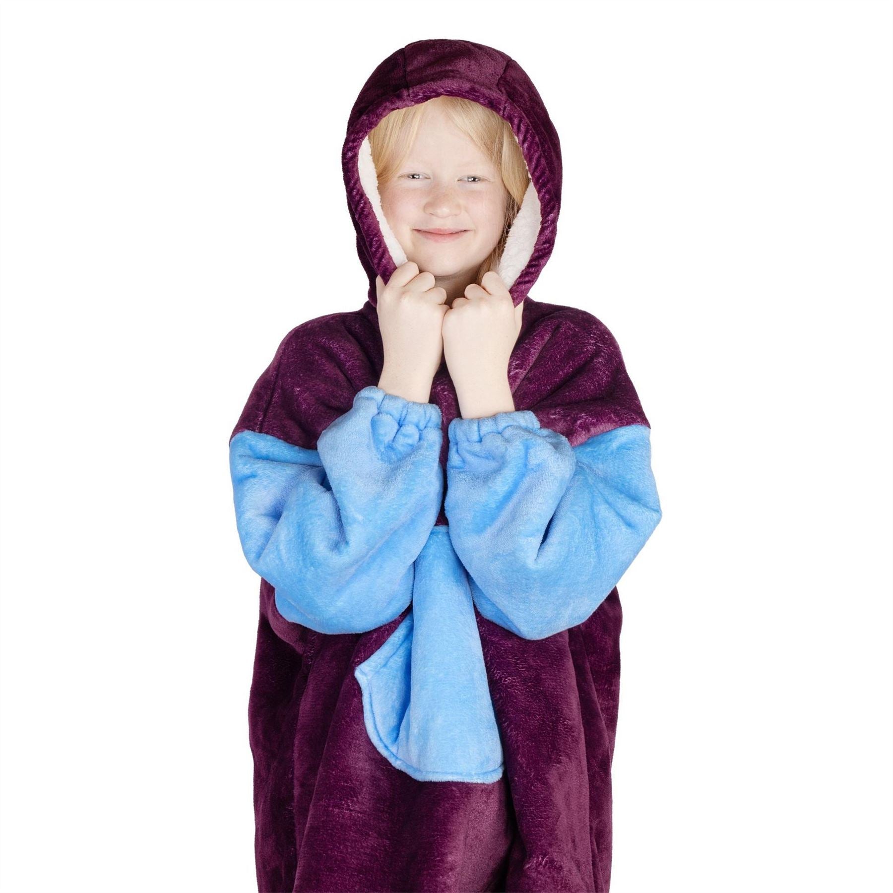 Team Football Officially Licensed Sherpa Fleece Hoodie For Kids