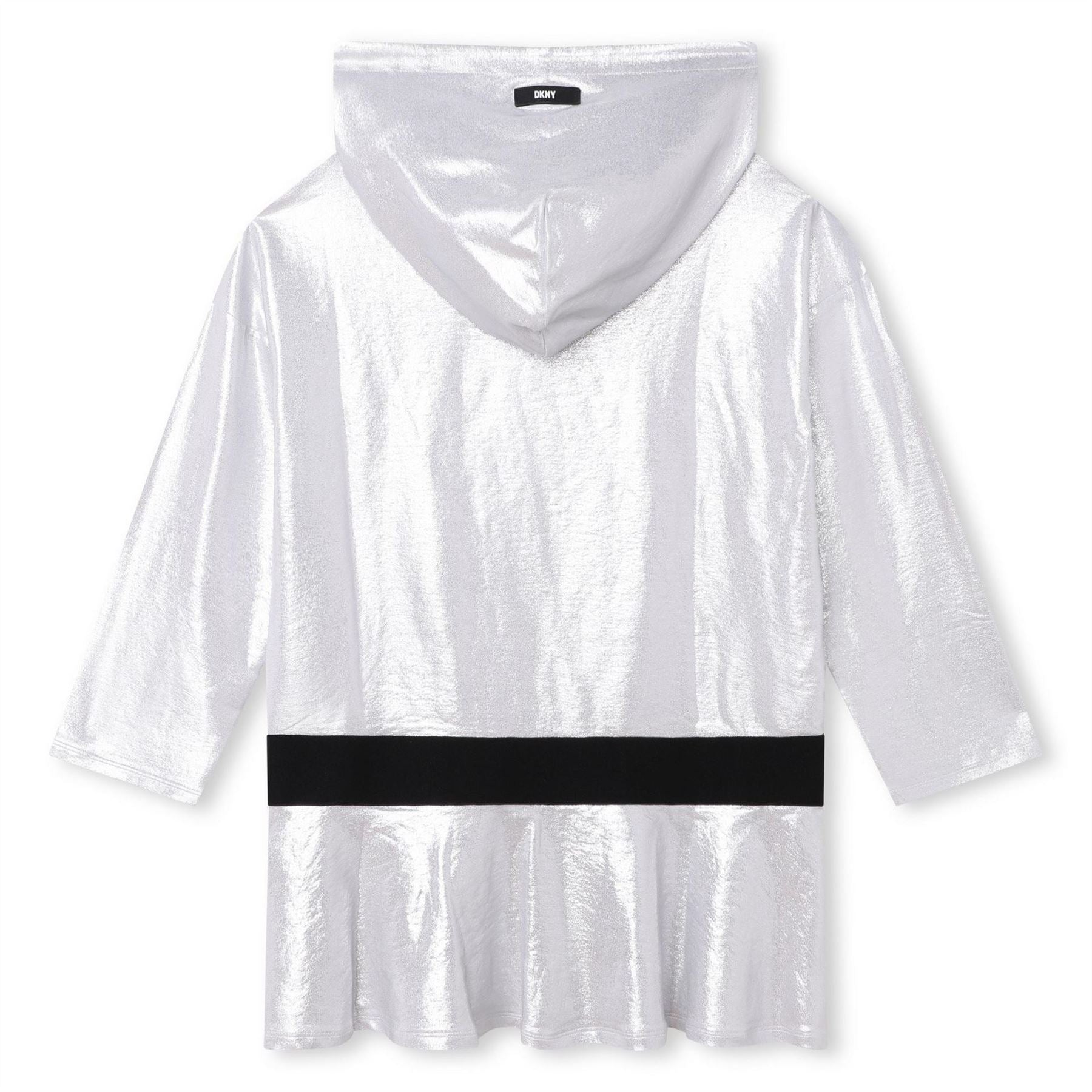 DKNY Hooded Mini Sweatshirt Dress
