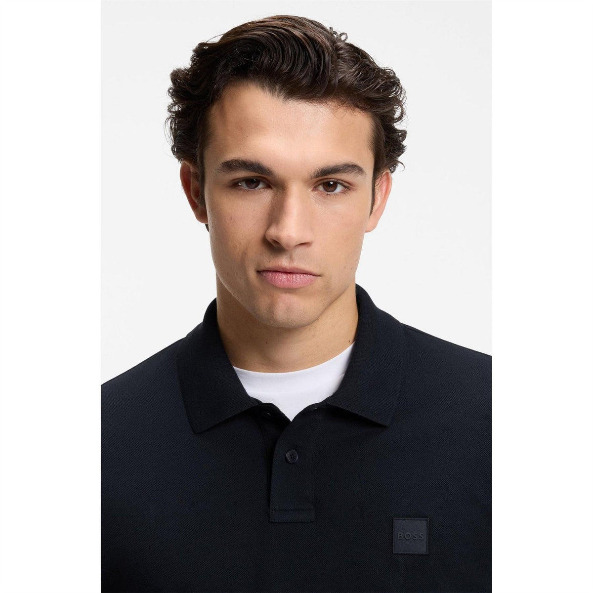 Boss BOSS ORANGE Passerby Premium Cotton Long Sleeve Polo Shirt with Logo Detail