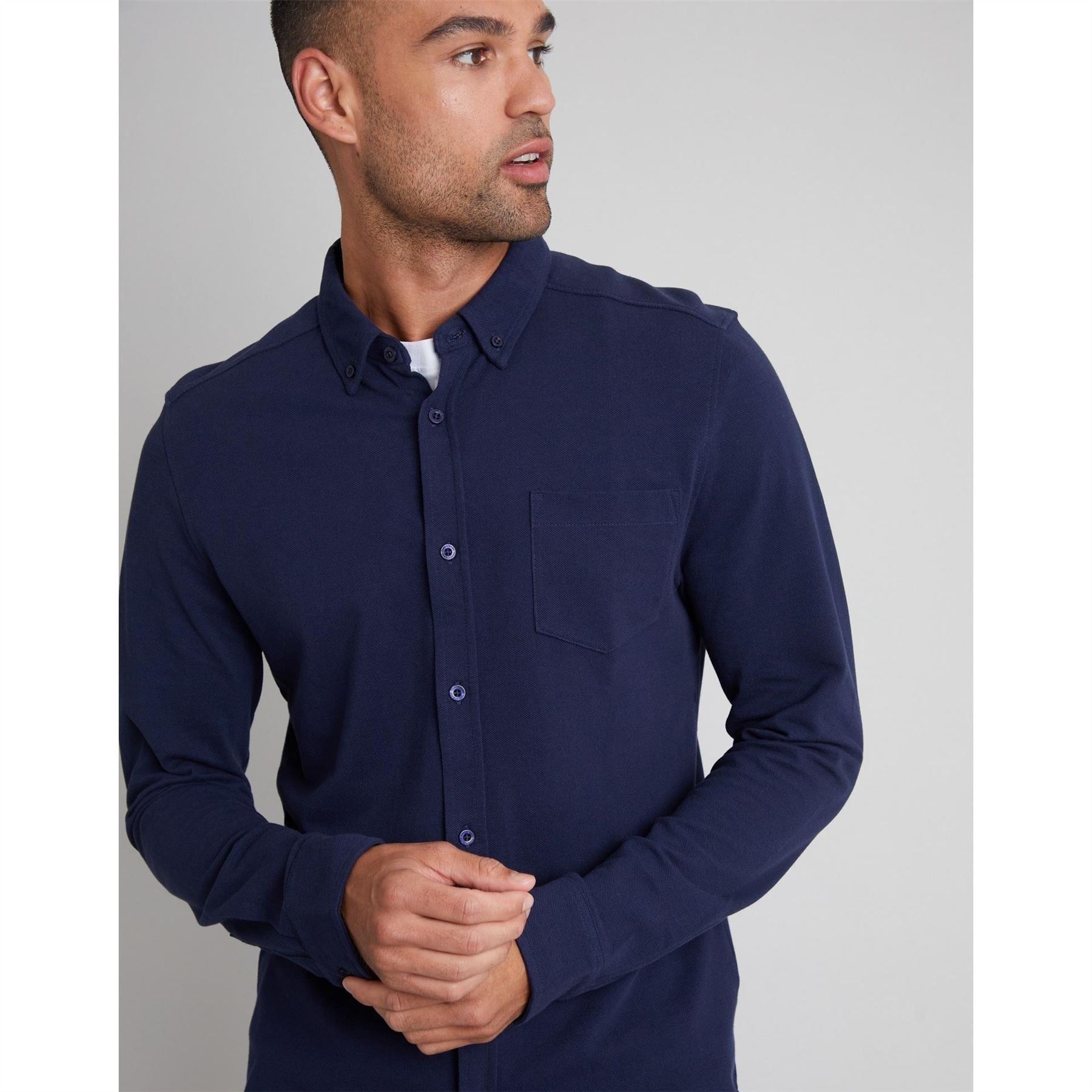 Threadbare Regular Fit Long Sleeve Shirt