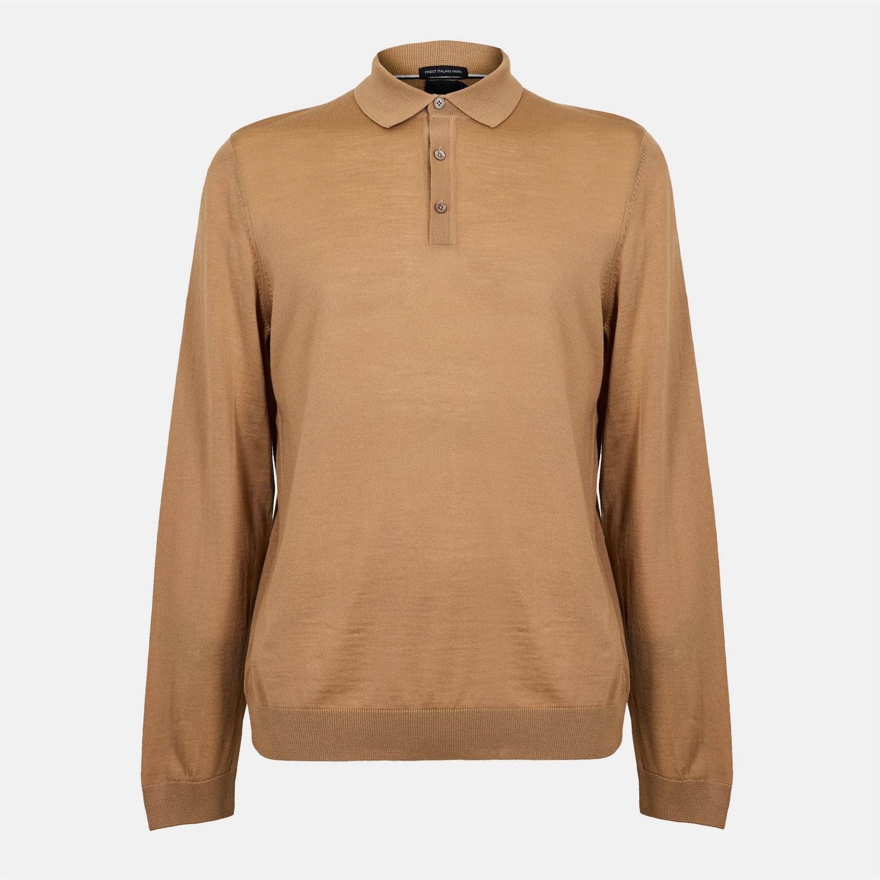 Boss Collared Neck Long Sleeve Regular Fit Shirt