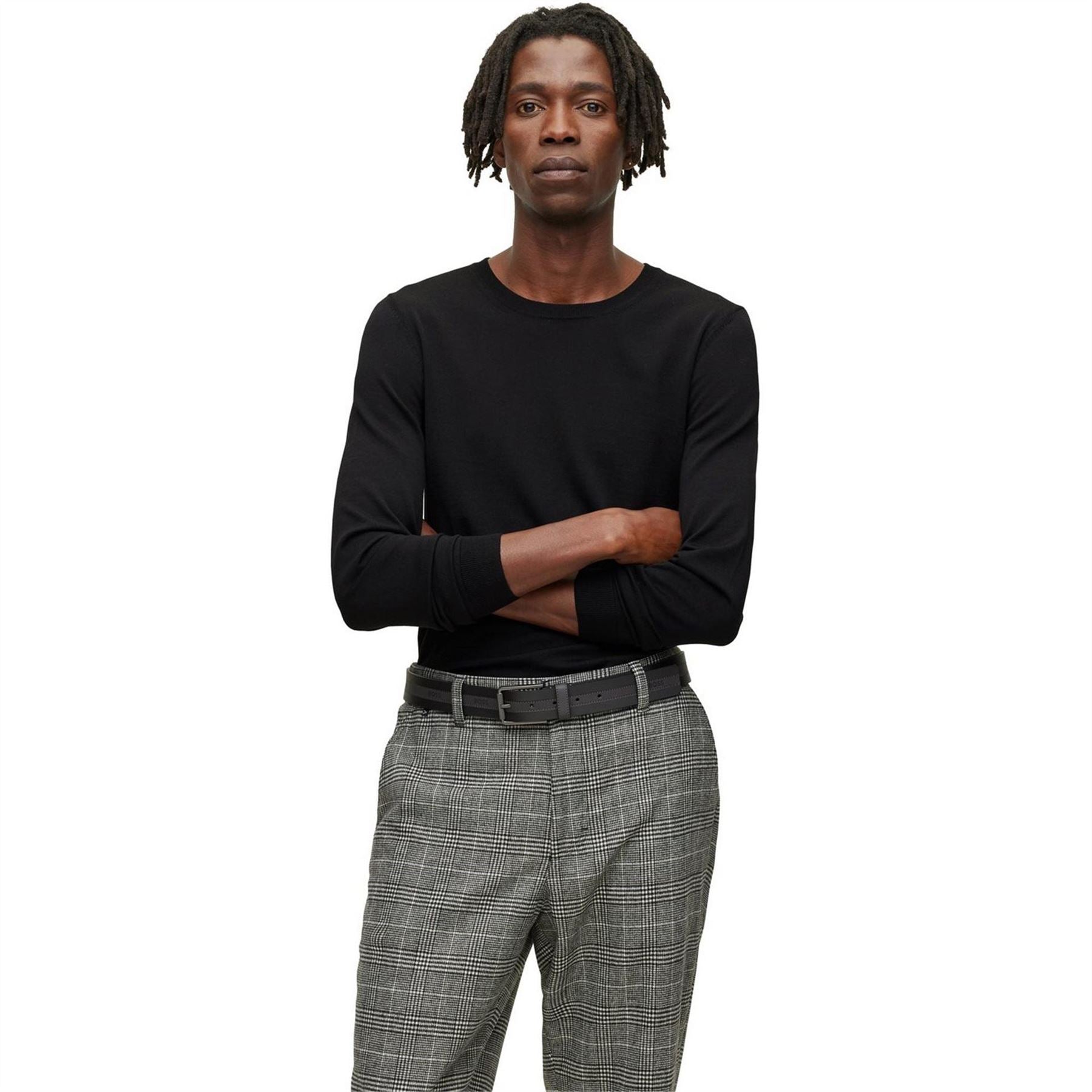 Boss Leno Knit Jumper, Soft Virgin Wool